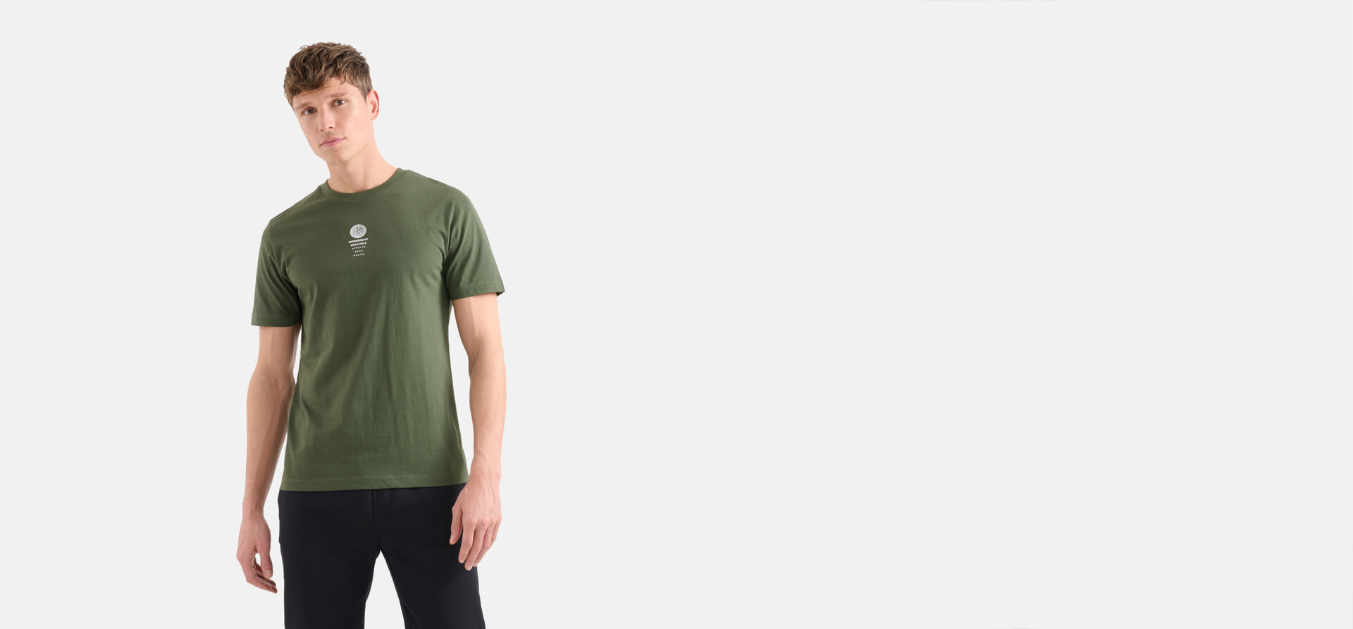 Regular Fit T-Shirt Dunkelgrün SHOEBY MEN