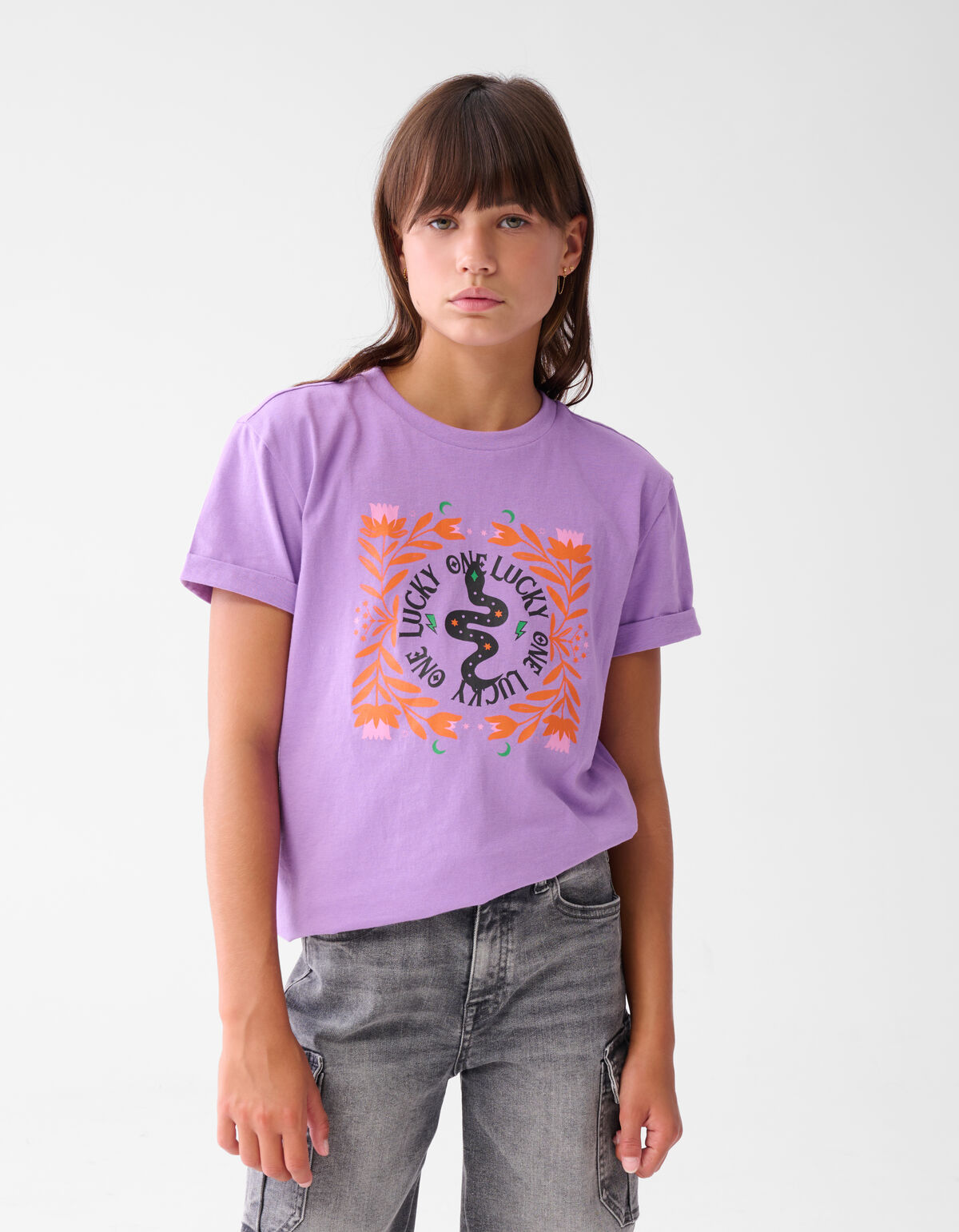 Artwork T-shirt Lila SHOEBY GIRLS