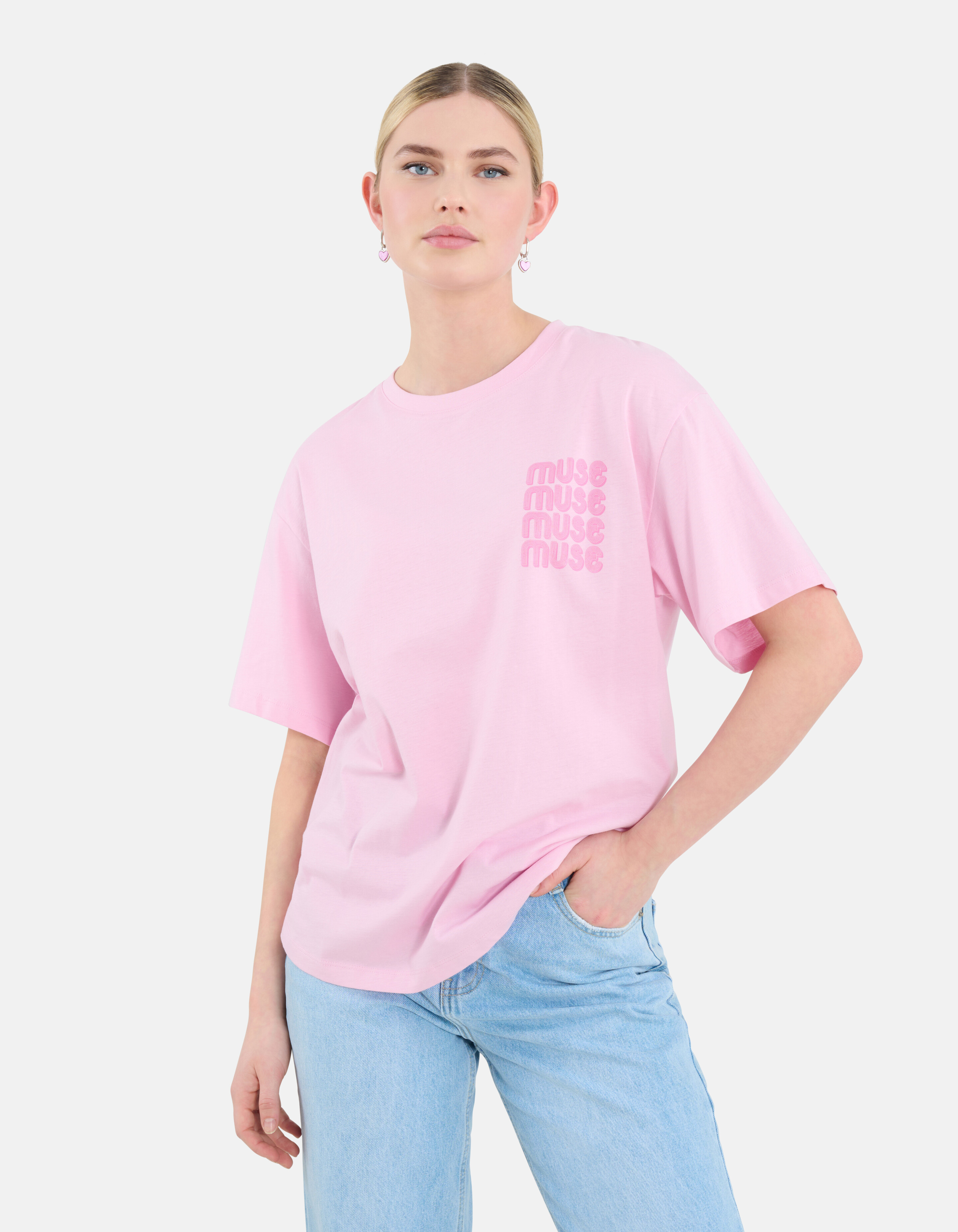 Artwork T-shirt Lichtroze SHOEBY WOMEN