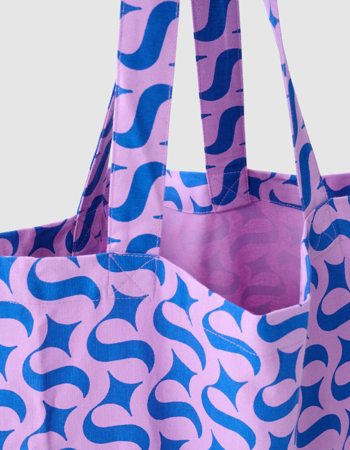 Shoeby Logo Shopper Paars SHOEBY ACCESSOIRES