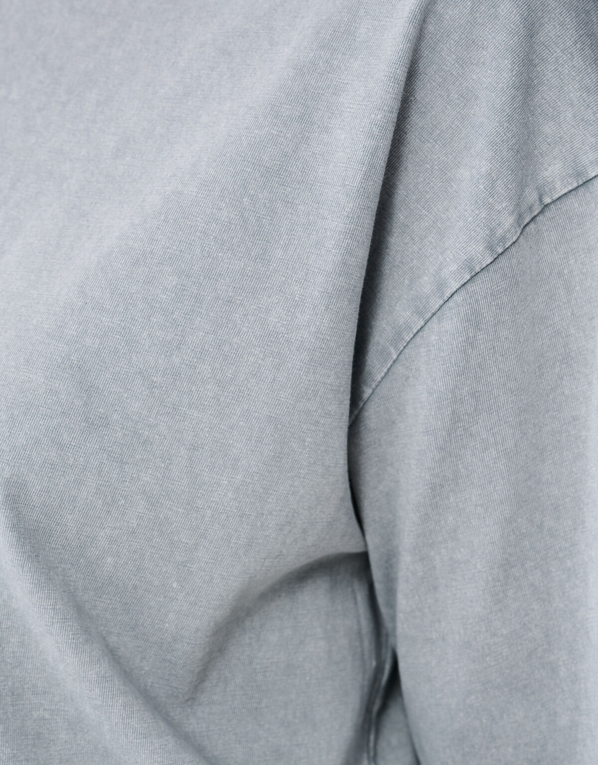 Übergroßes gewaschenes T-shirt Hellgrau SHOEBY WOMEN