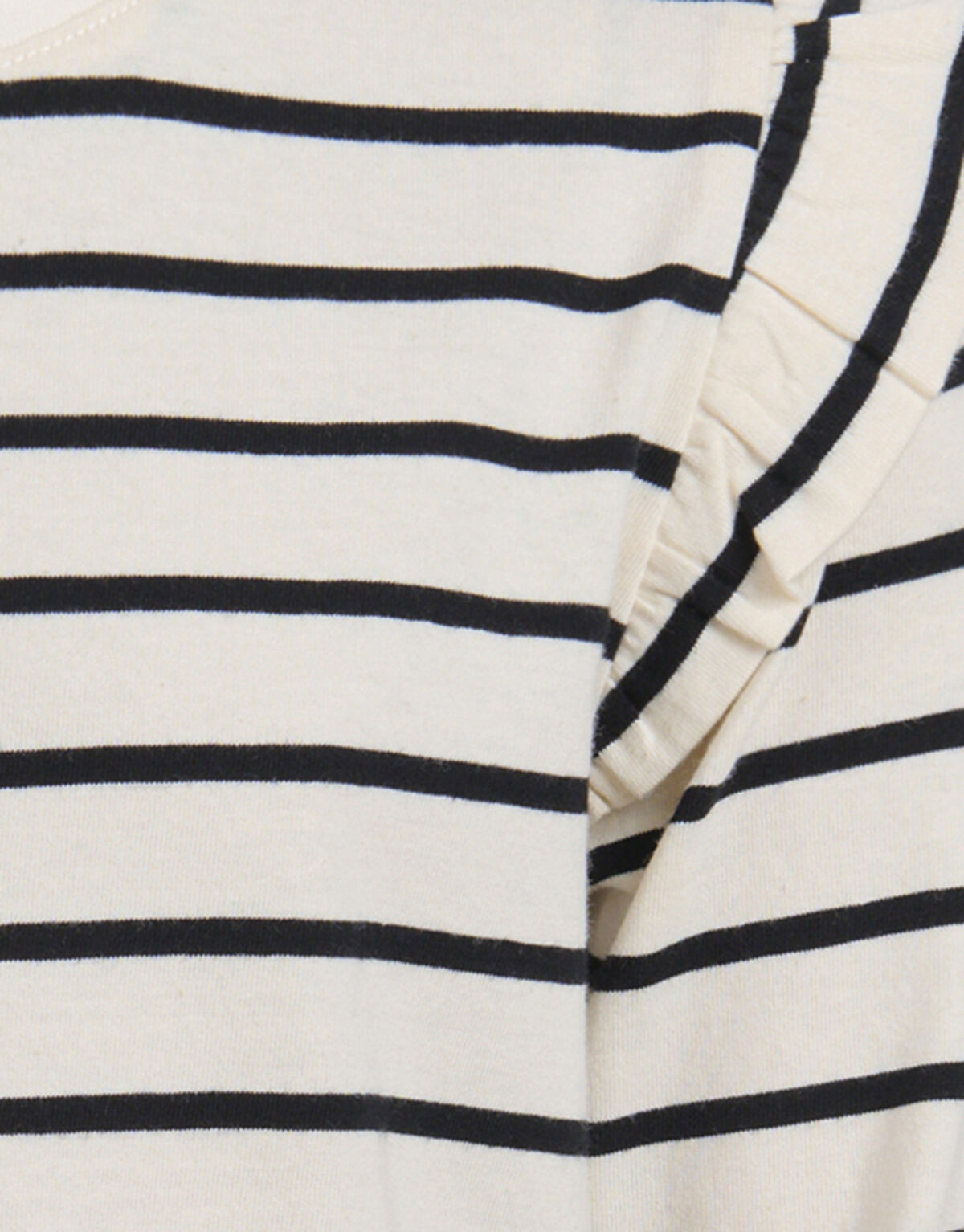 Gestreiftes Langarmshirt Off White SHOEBY GIRLS