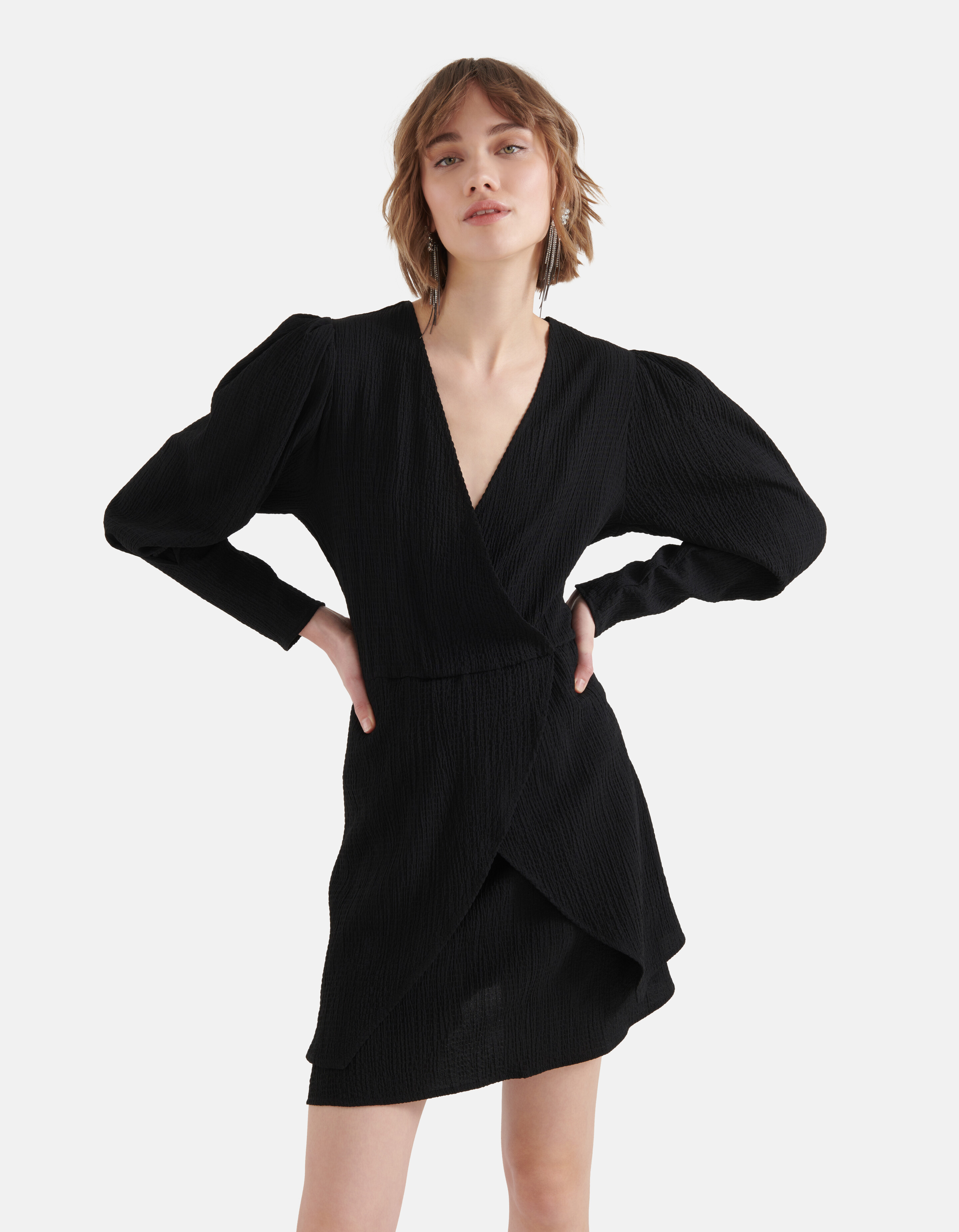 Crinkle Kleid Schwarz SHOEBY WOMEN