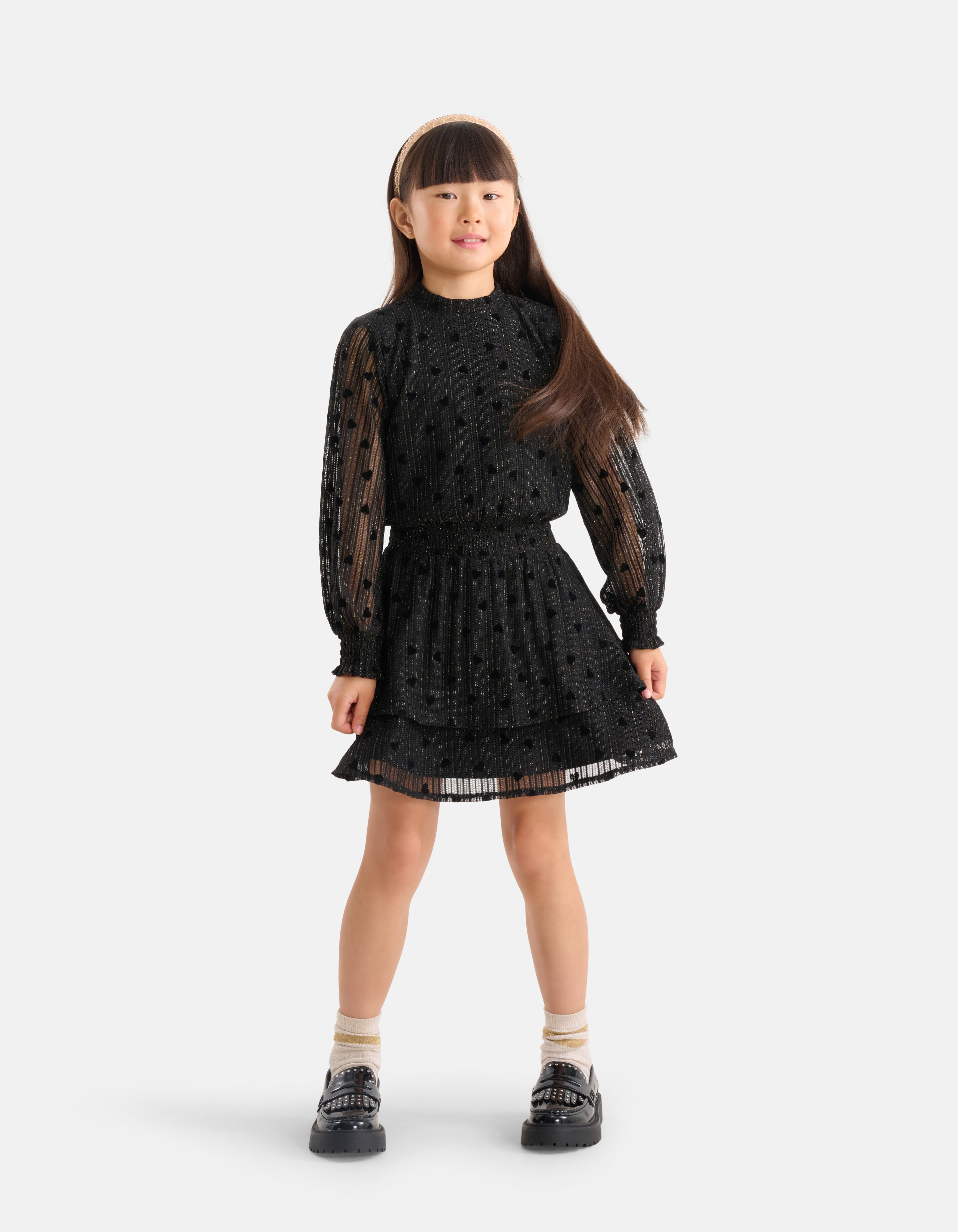 Mesh-Kleid Schwarz SHOEBY GIRLS