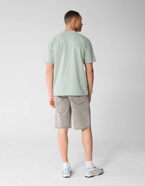 Text T-Shirt Hellgr&uuml;n SHOEBY MEN