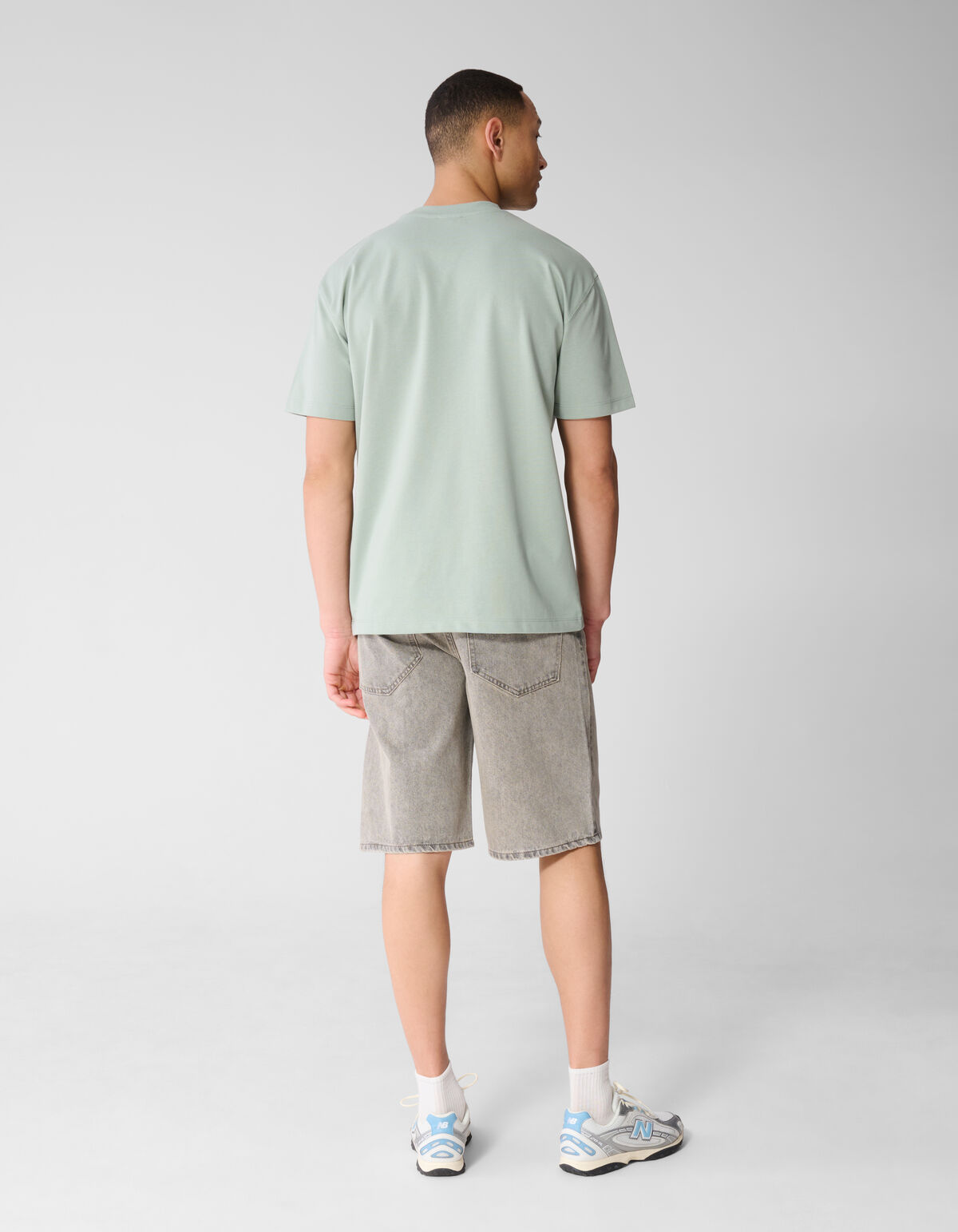 Text T-Shirt Hellgr&uuml;n SHOEBY MEN