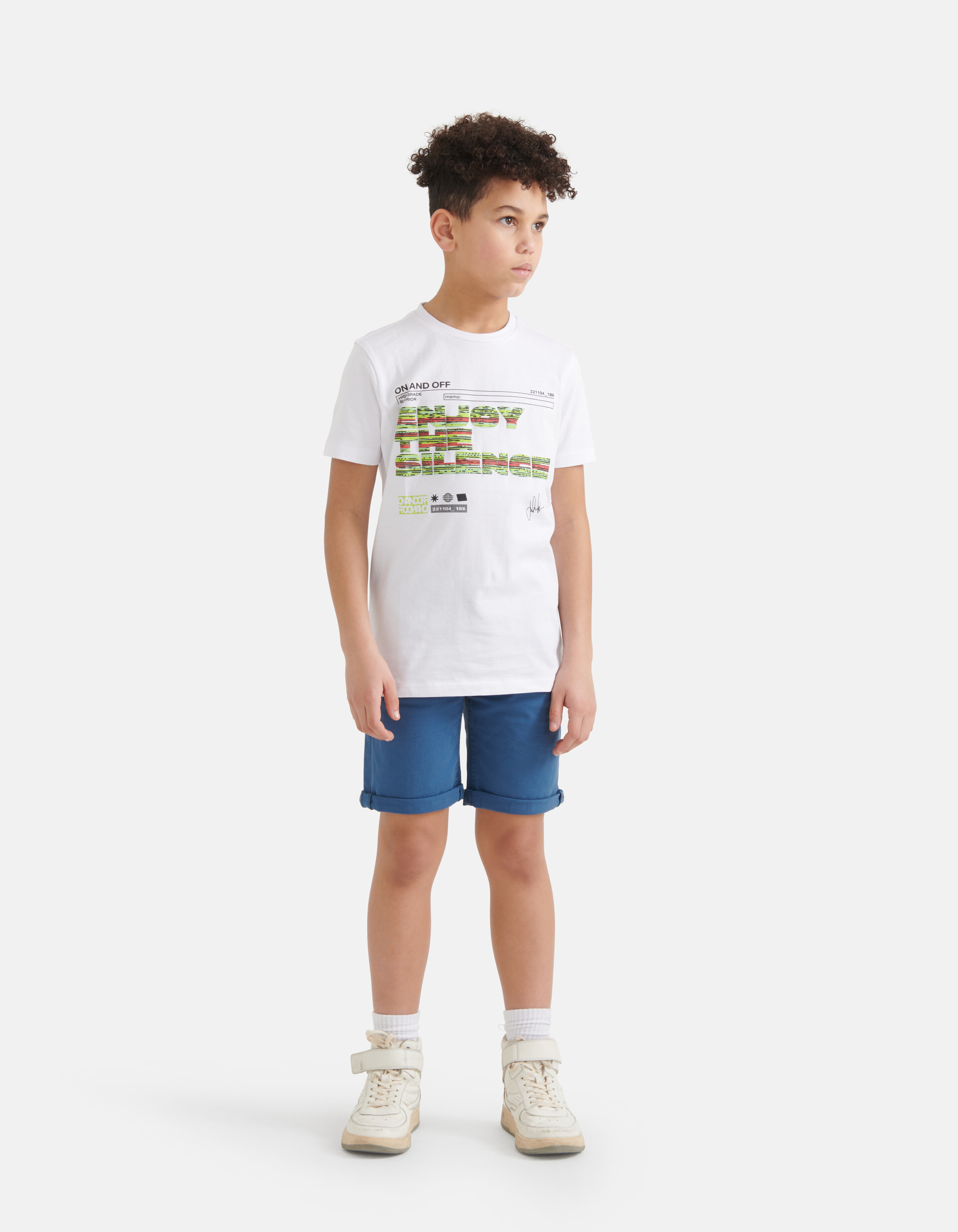 Artwork T-shirt Weiß SHOEBY BOYS