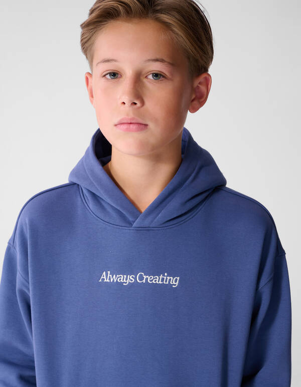 Oversized Fit Hoodie Blau SHOEBY BOYS