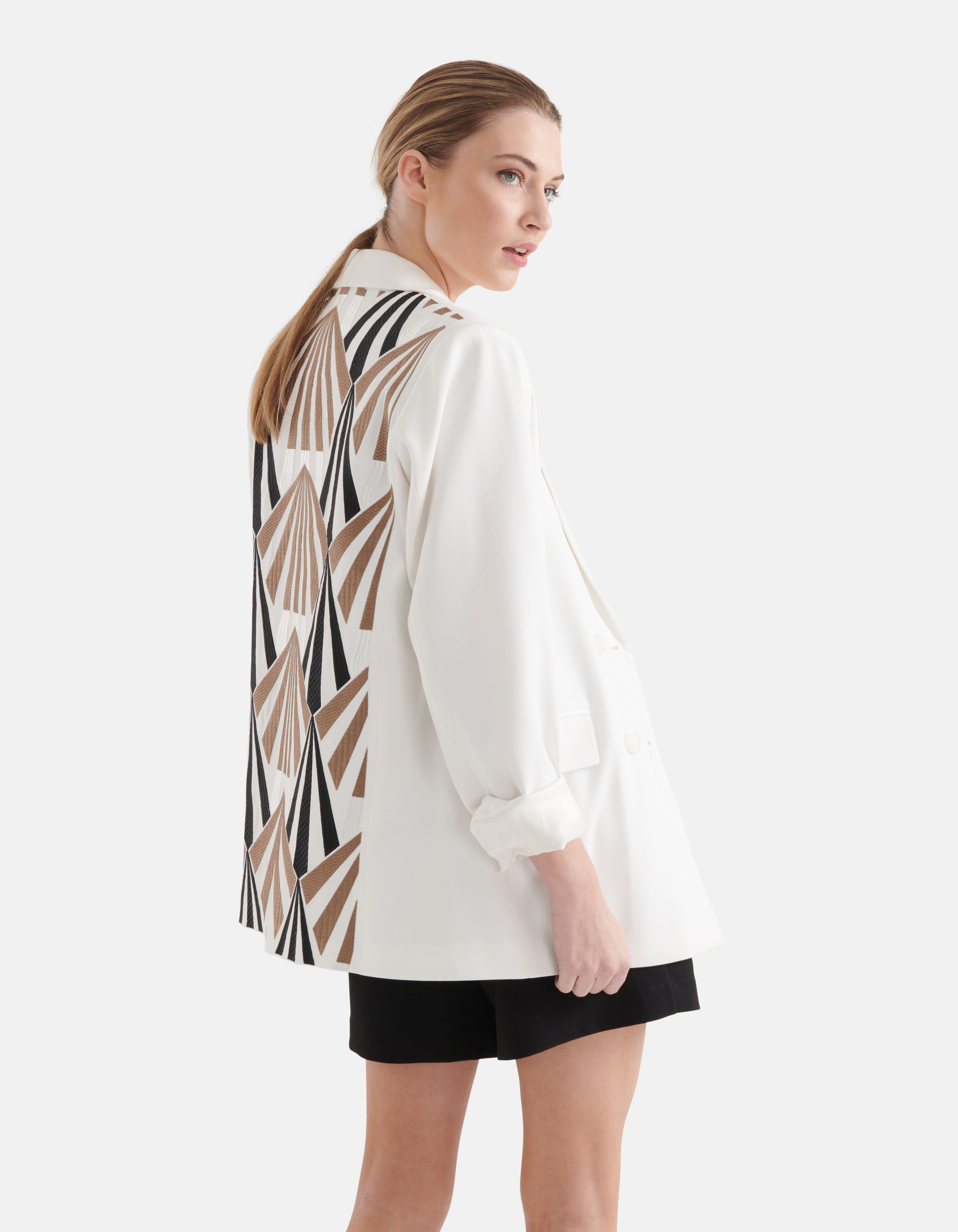 Grafik-Blazer Off White SHOEBY WOMEN