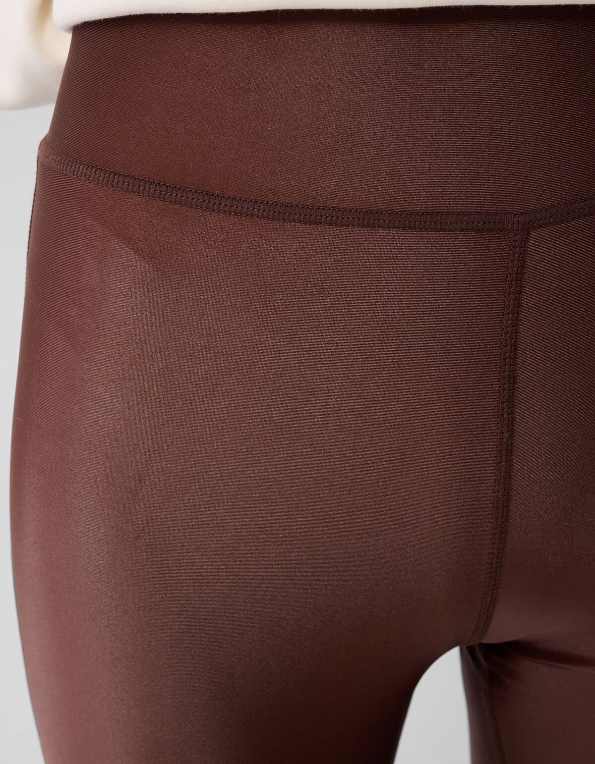 Glänzende Leggings Braun SHOEBY WOMEN