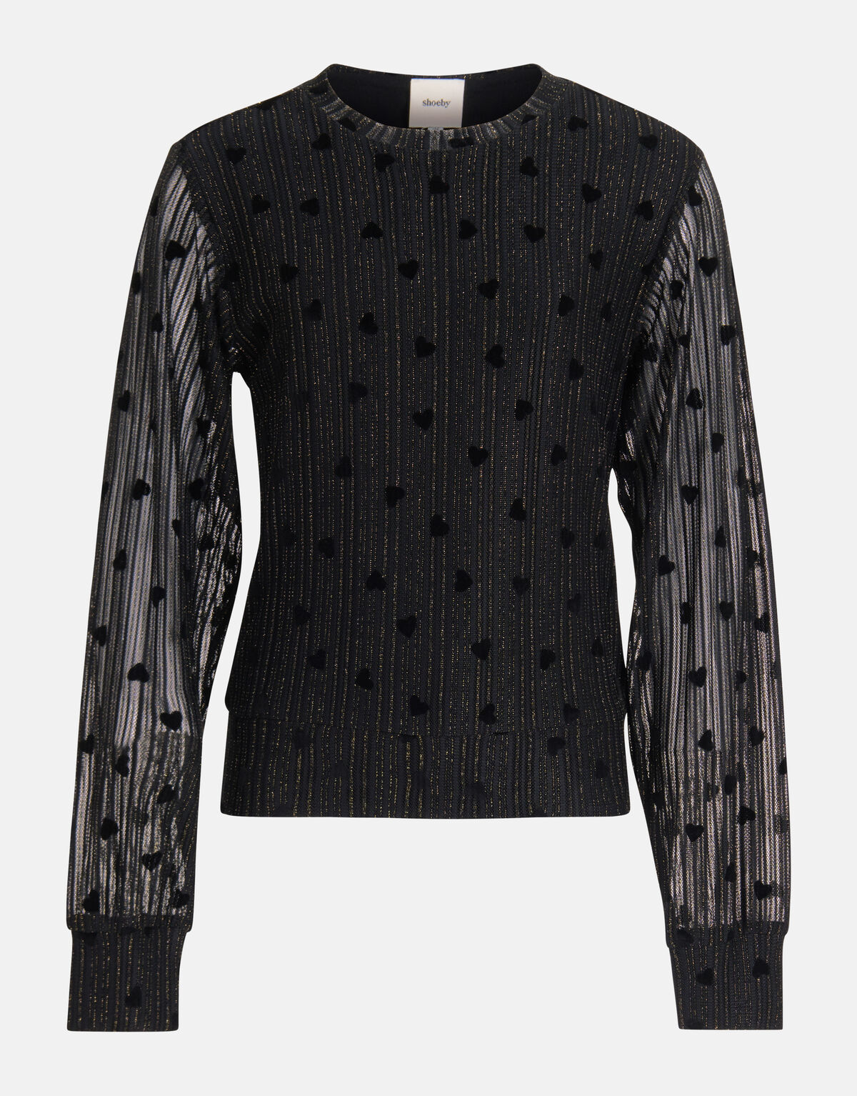 Mesh Top Schwarz SHOEBY GIRLS