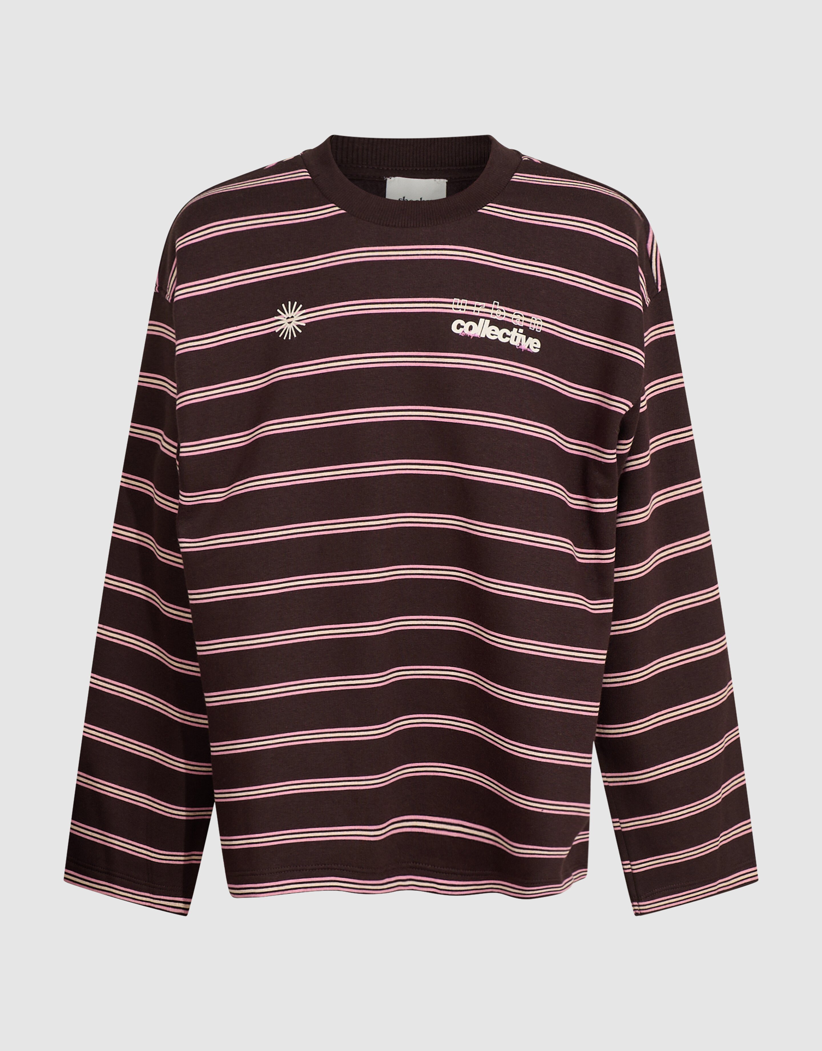 Oversize-Pullover mit Streifenmuster Braun SHOEBY GIRLS
