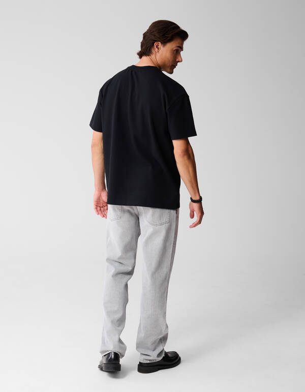 Basis Relaxed Fit T-Shirt Schwarz SHOEBY MEN