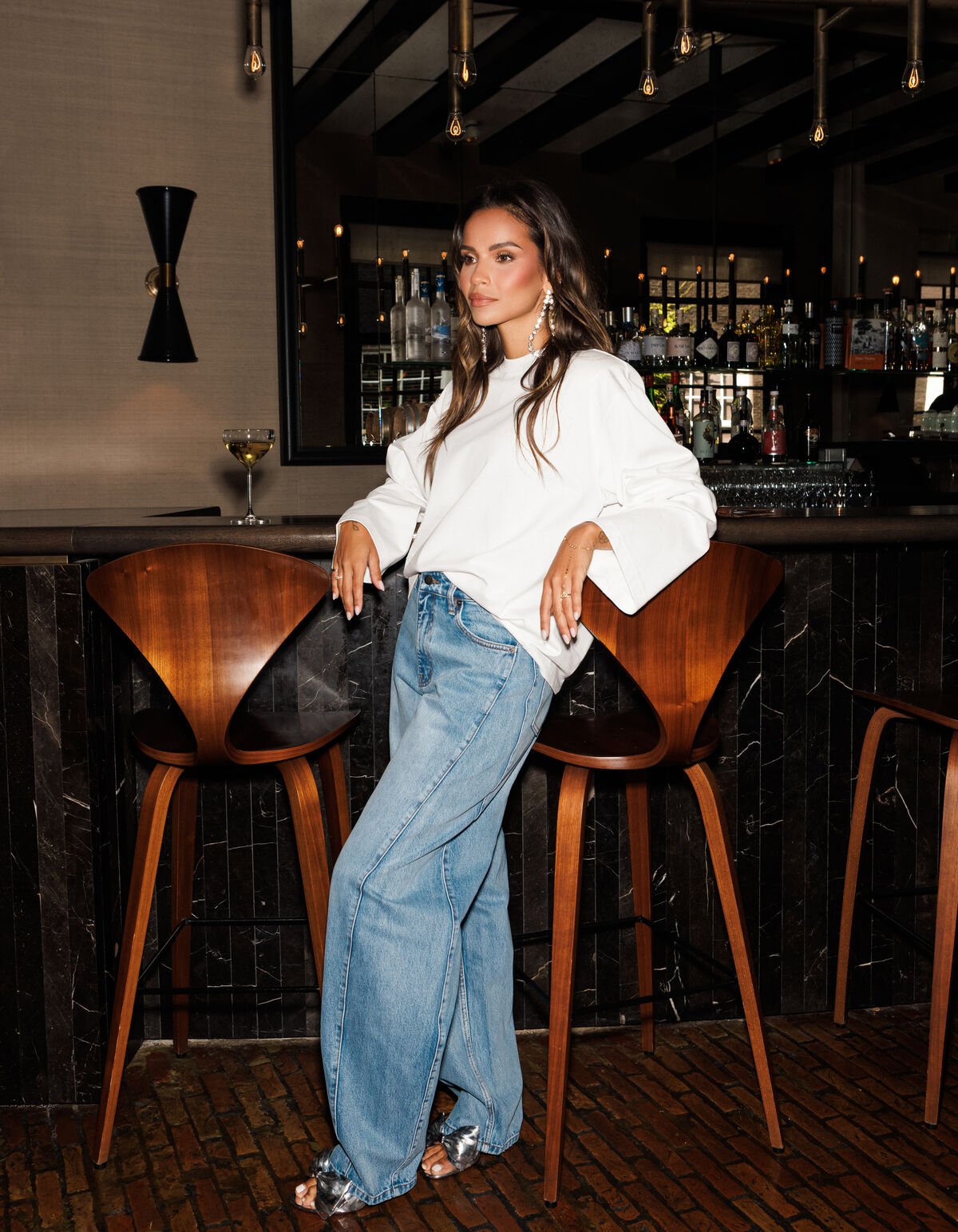 Barrel Fit Jeans Mediumstone von Monica SHOEBY WOMEN