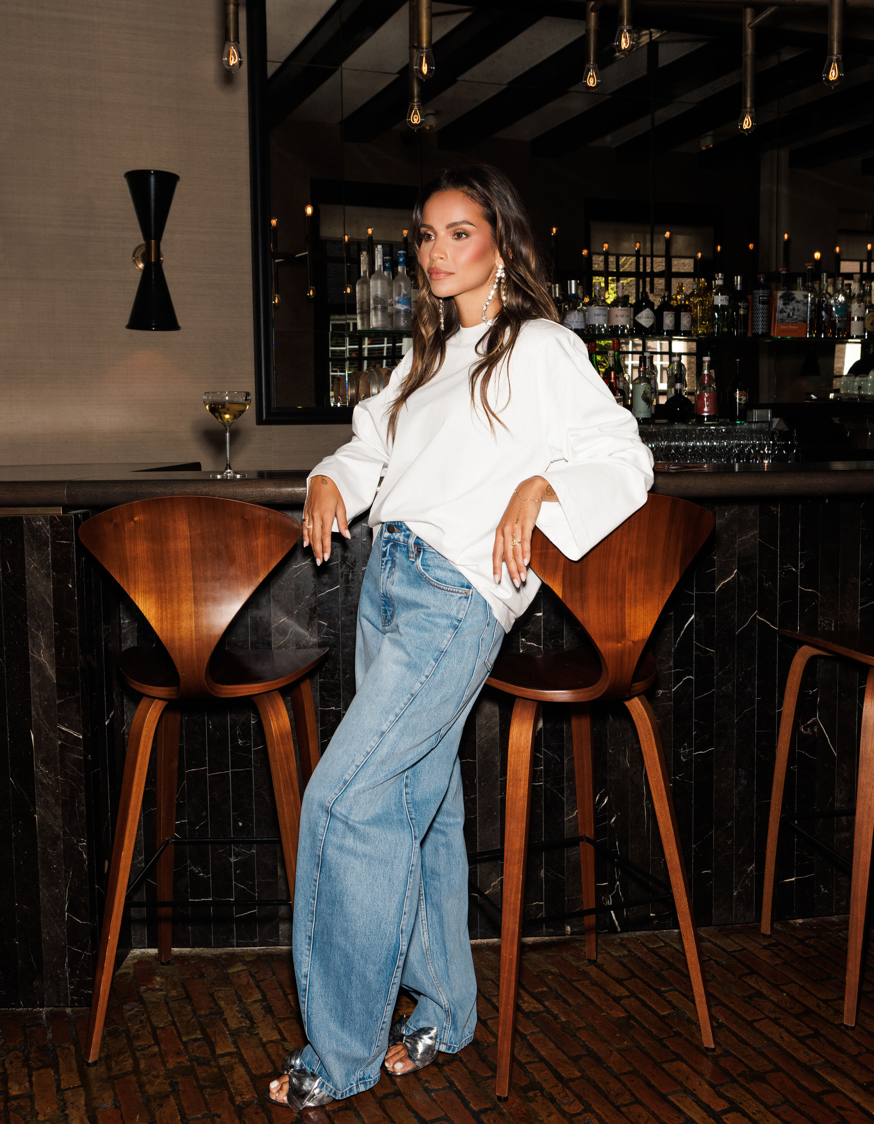 Barrel Fit Jeans Mediumstone von Monica SHOEBY WOMEN