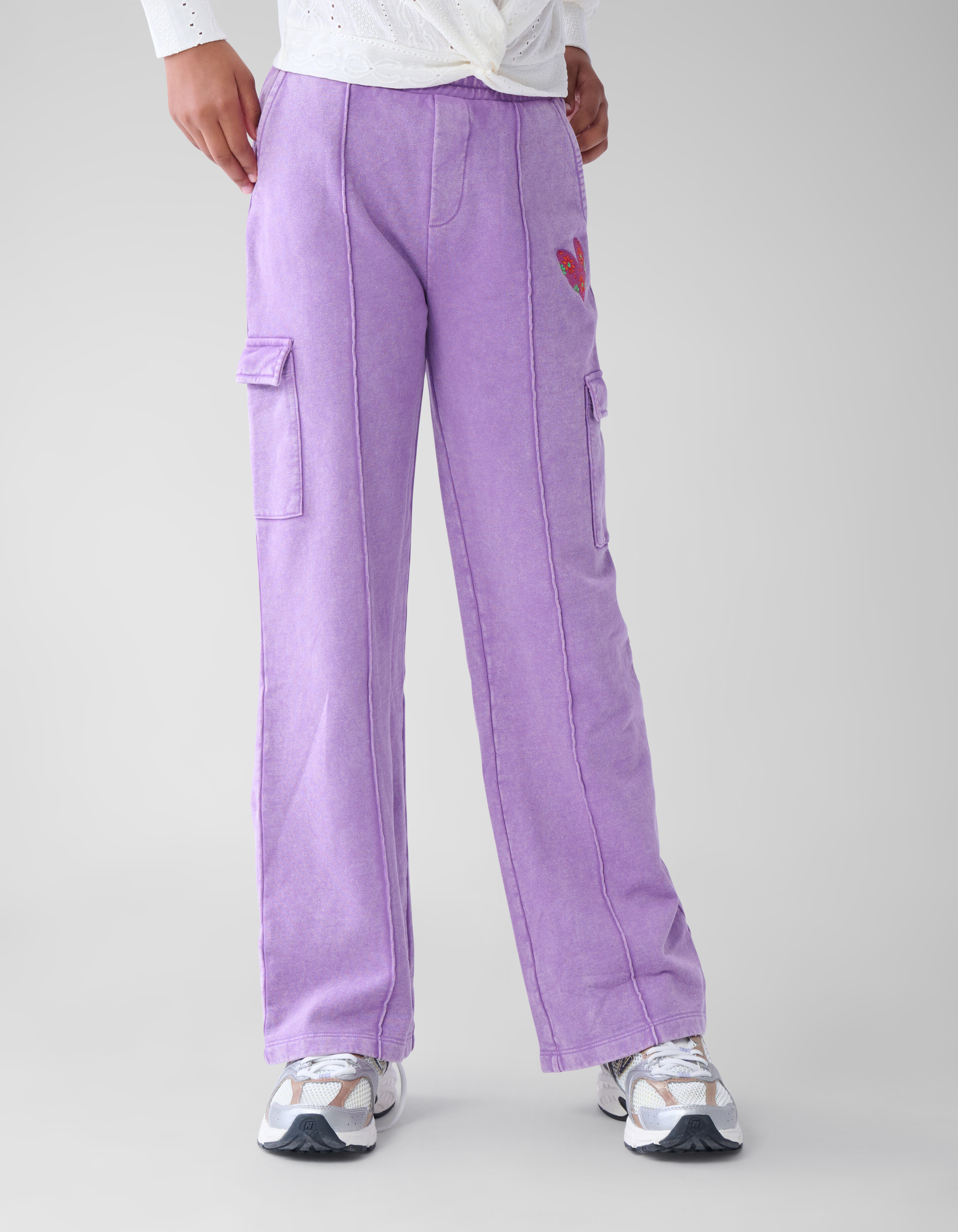 Cargohose mit weitem Bein Lila SHOEBY GIRLS