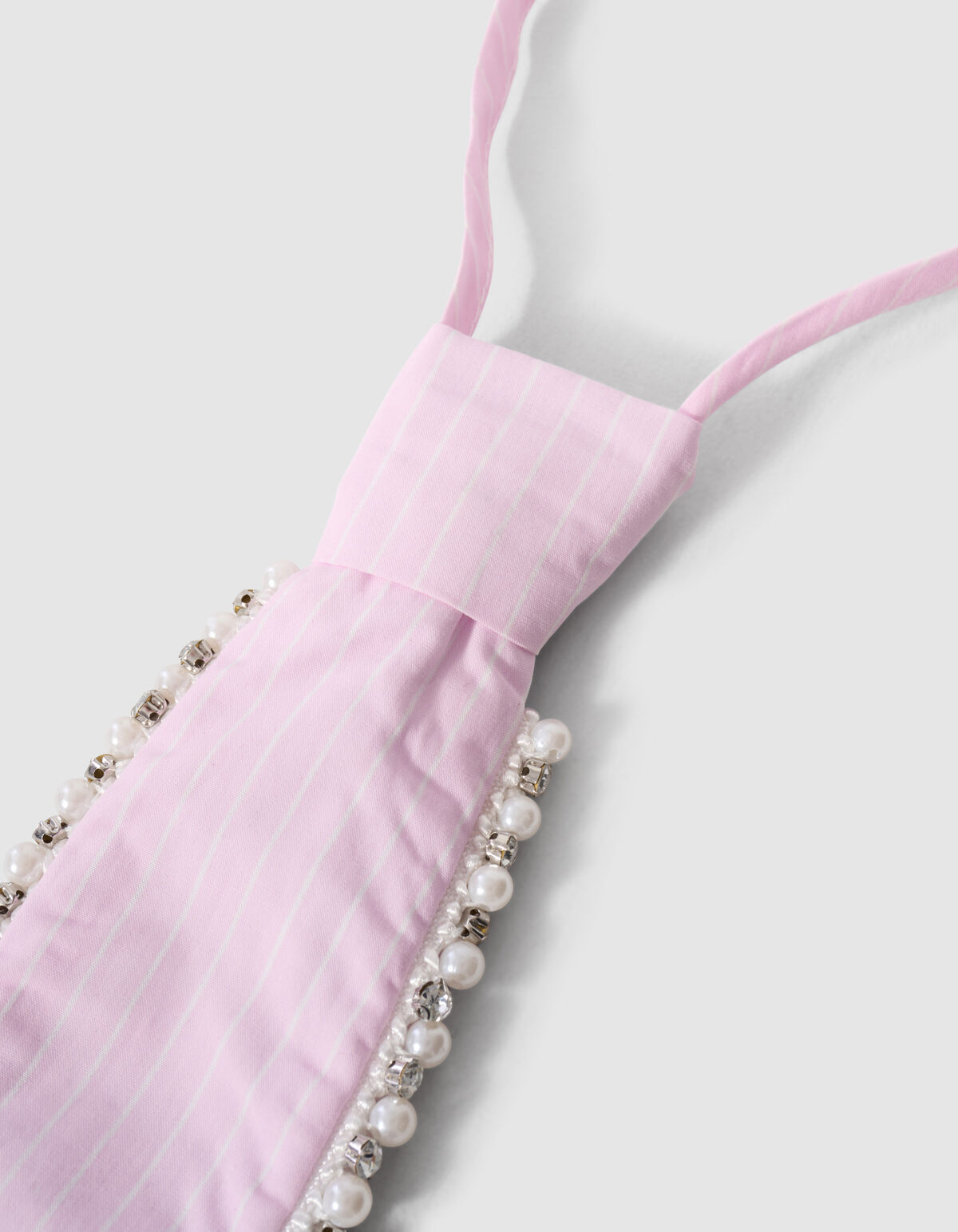 Verzierte Krawatte Mit Nadelstreifen Rosa SHOEBY ACCESSOIRES
