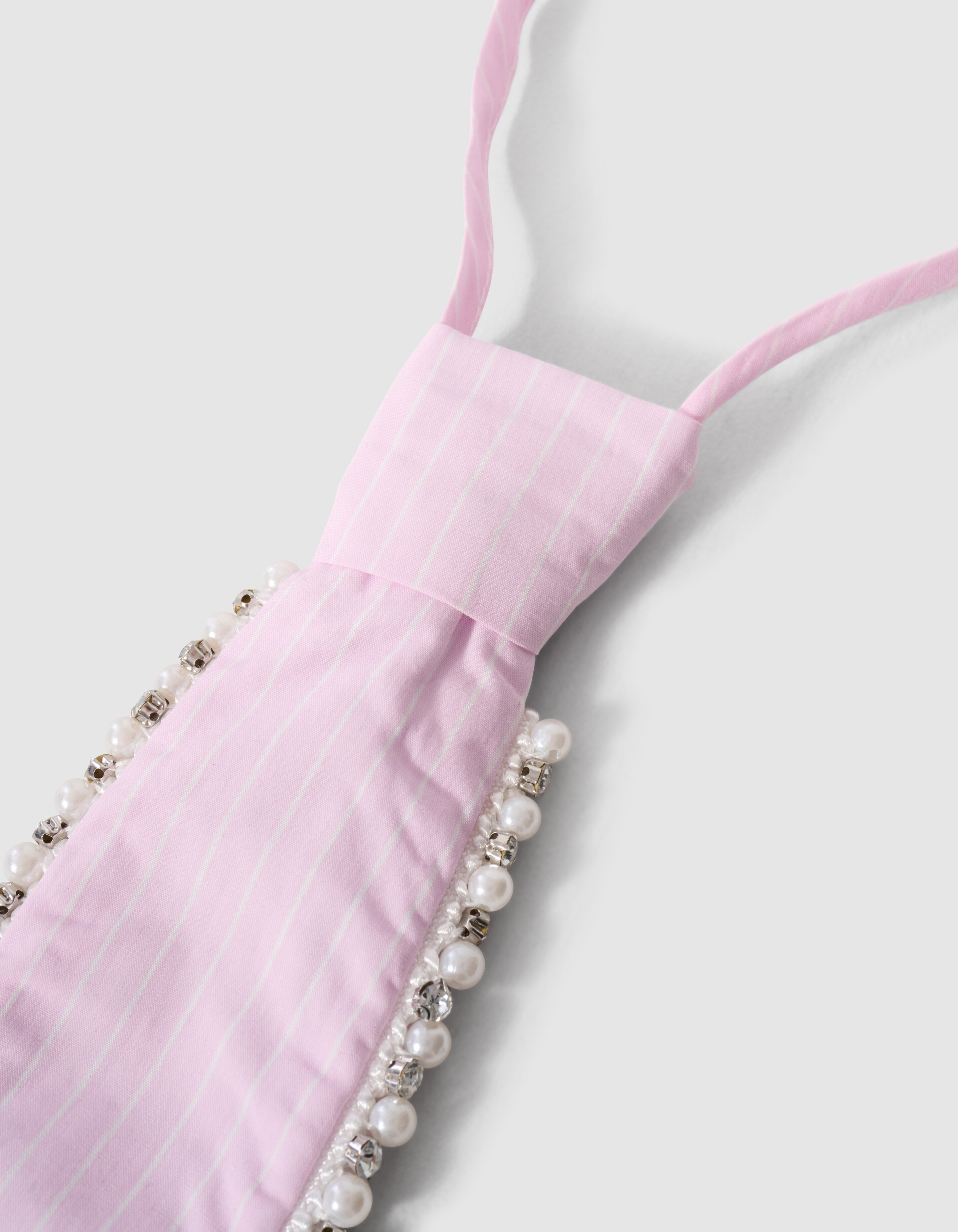 Verzierte Krawatte Mit Nadelstreifen Rosa SHOEBY ACCESSOIRES