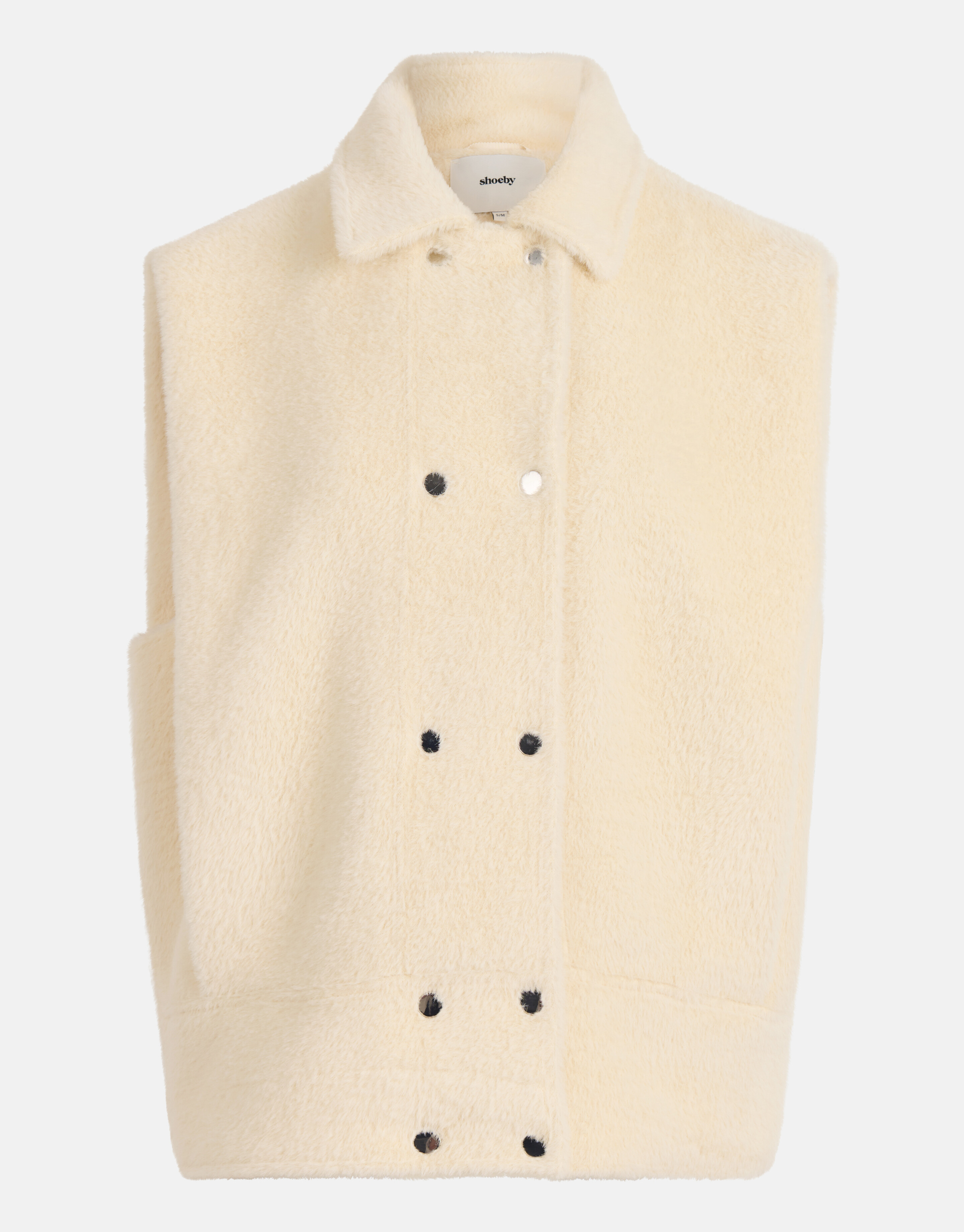 Faux Fur Gilet Gebroken Wit SHOEBY WOMEN