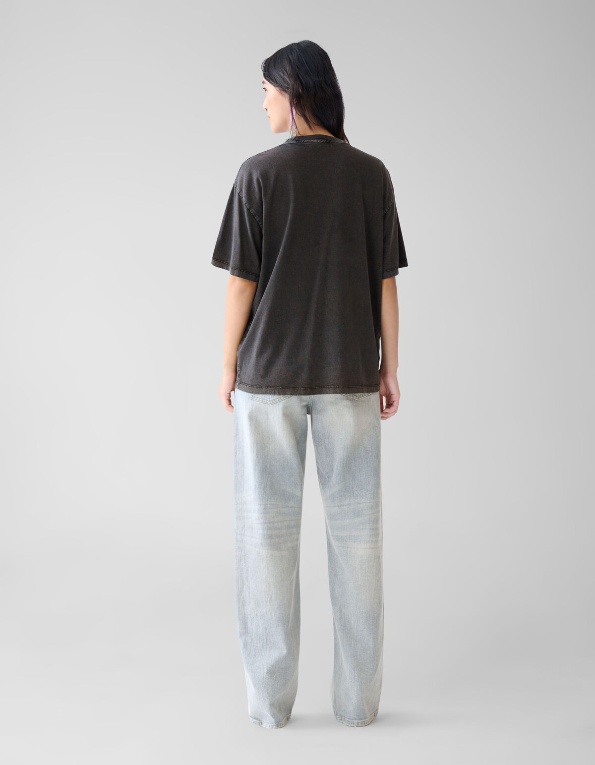 Verschönertes T-Shirt Zwart SHOEBY WOMEN
