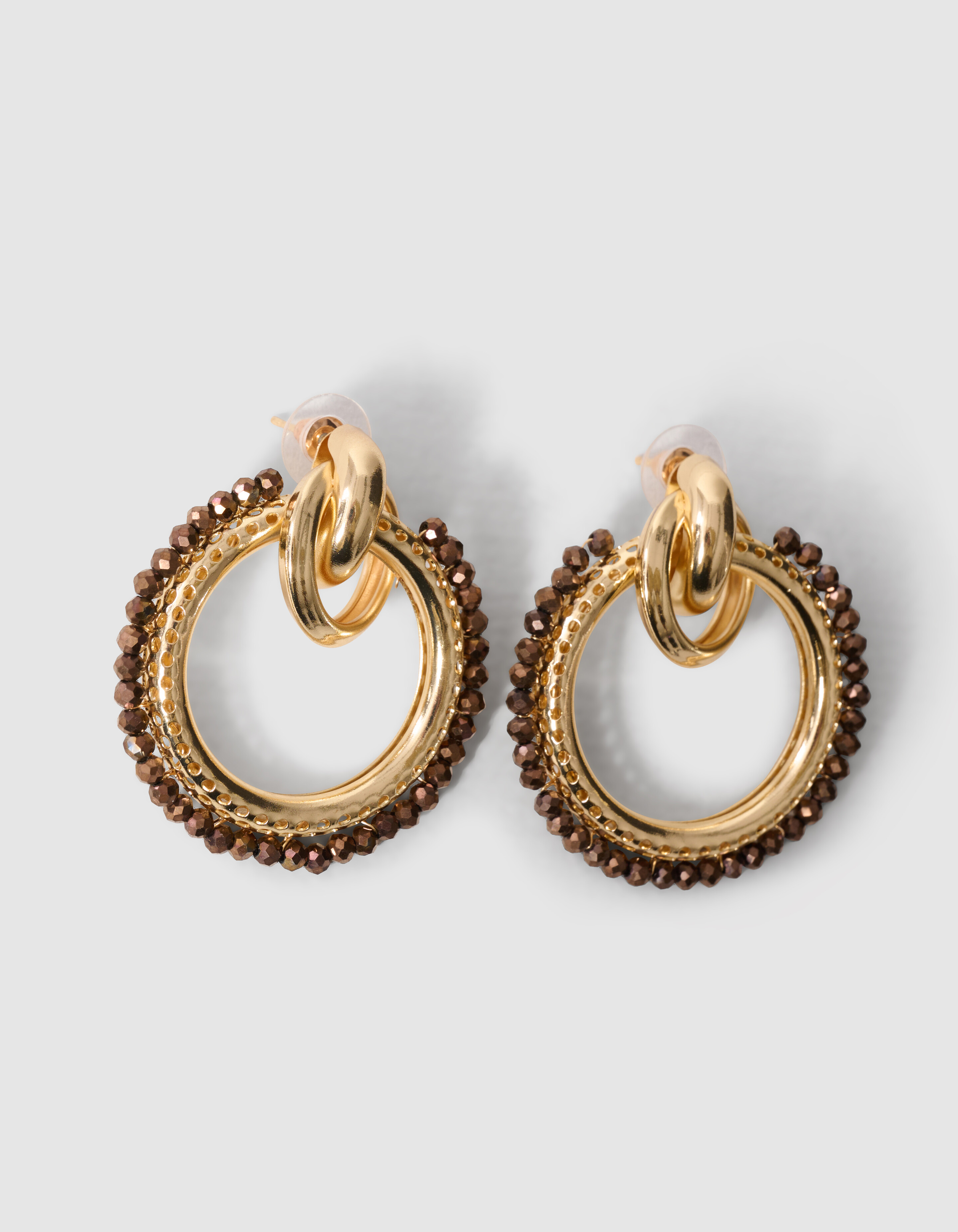 Triple Ring Ohrringe Gold SHOEBY ACCESSOIRES
