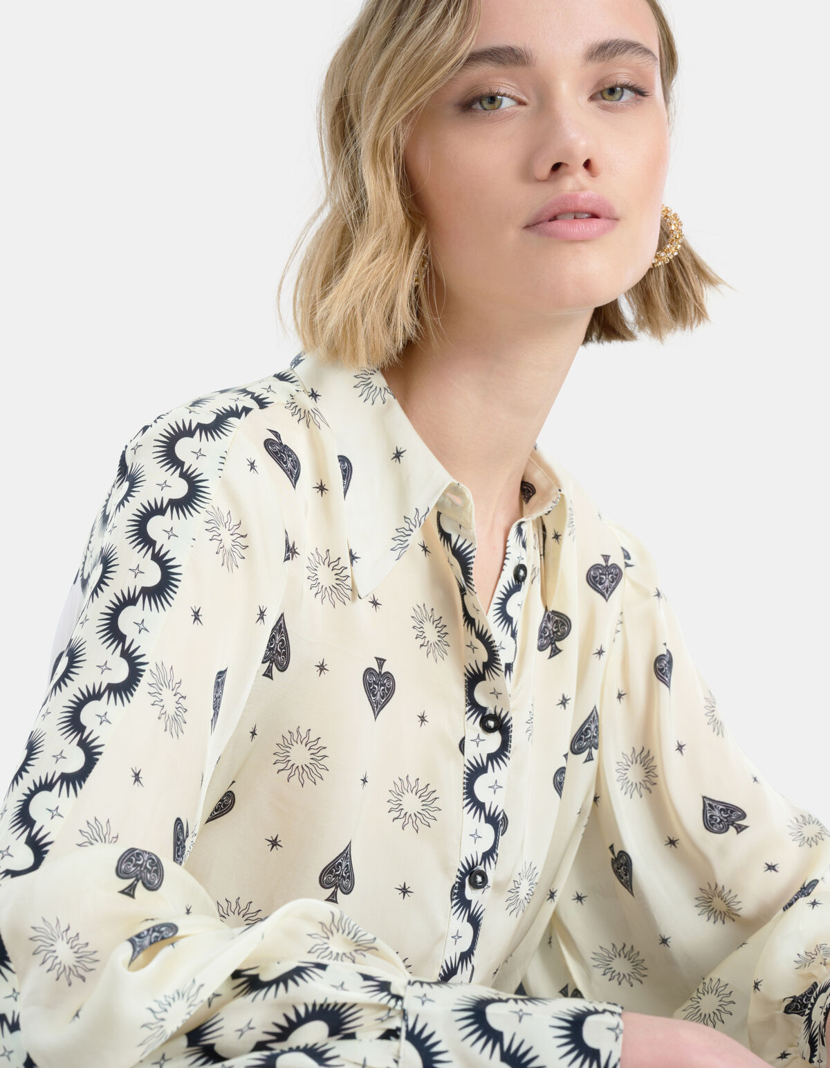 Rocky Satin Bluse EKSEPT