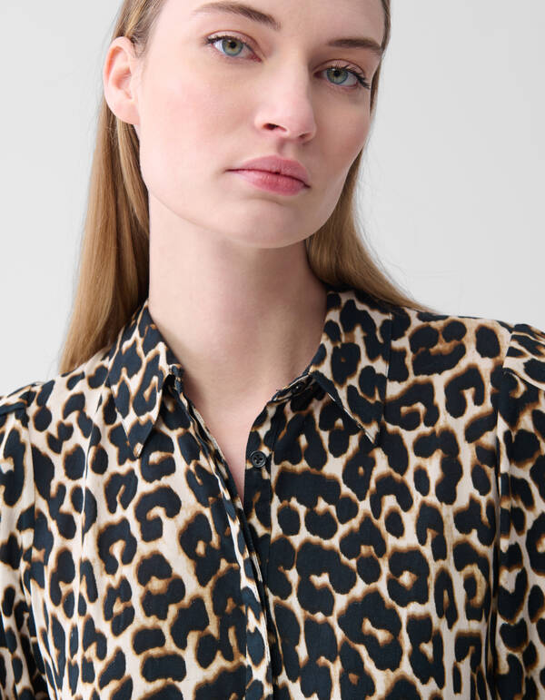 Leopard Maxikleid Braun SHOEBY WOMEN