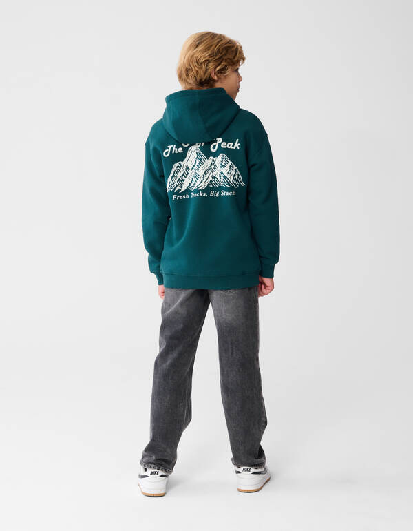 Hype Artwork Hoodie Dunkelgrün SHOEBY BOYS