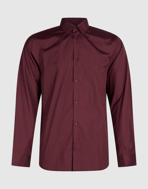 Basic Hemd Dunkelrot SHOEBY MEN