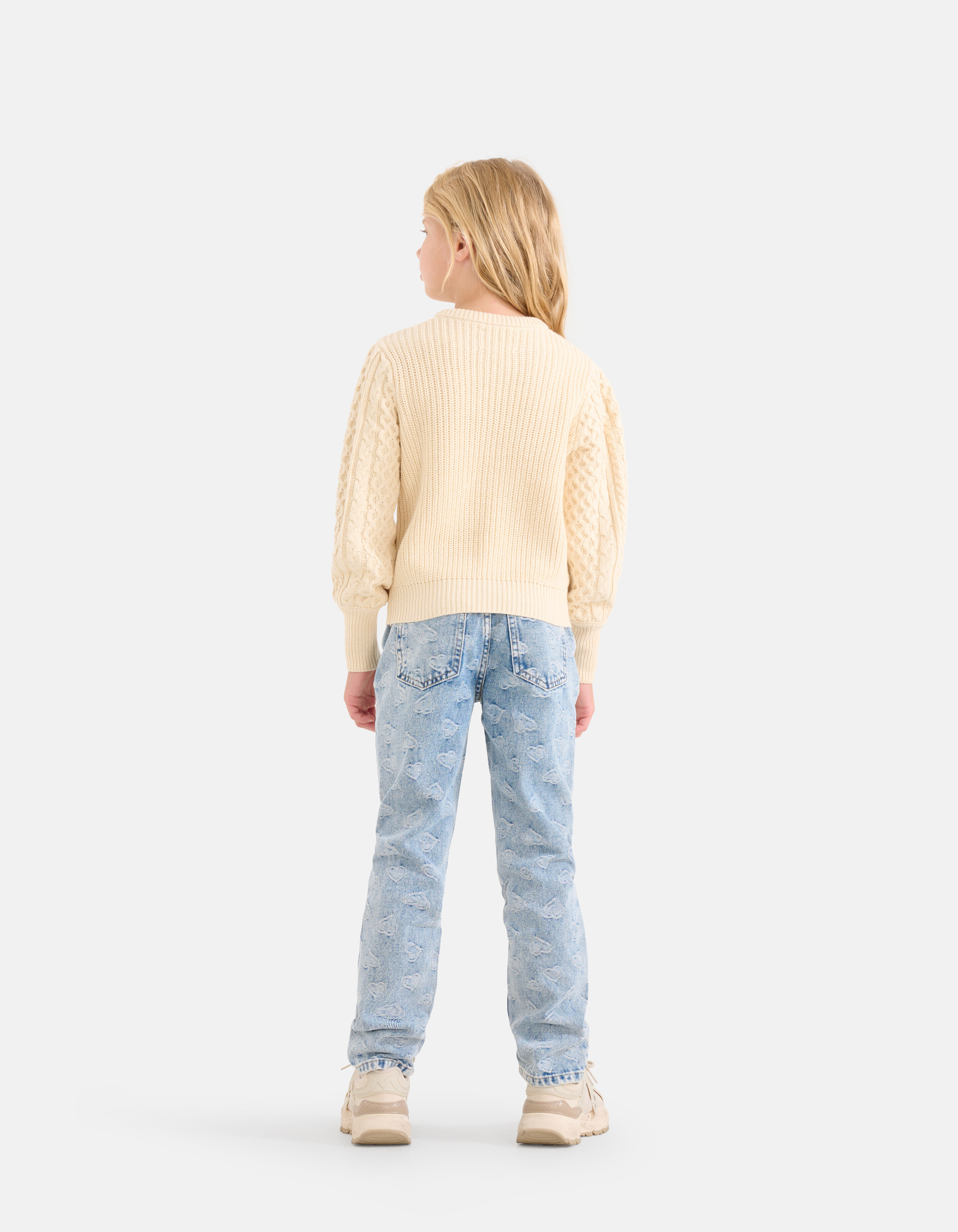 Jacquard Tapered Jeans Bleached SHOEBY GIRLS