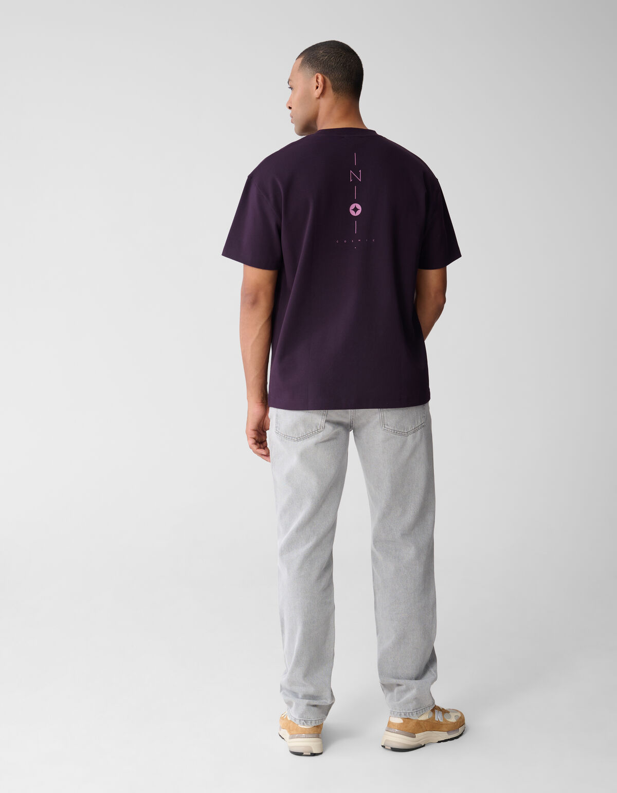 Sparkle Artwork T-Shirt Dunkelrot SHOEBY MEN