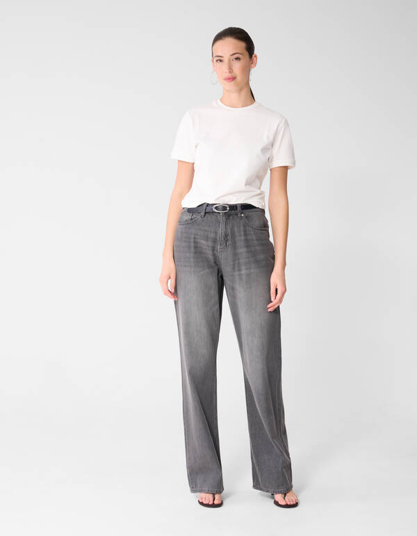 Weit geschnittene Jeans Grau SHOEBY WOMEN