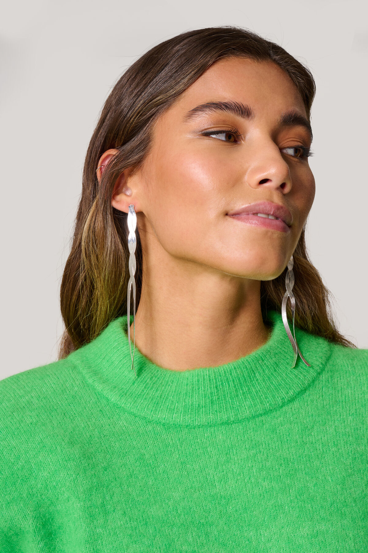 Gedrehte Ohrringe Silber SHOEBY ACCESSOIRES