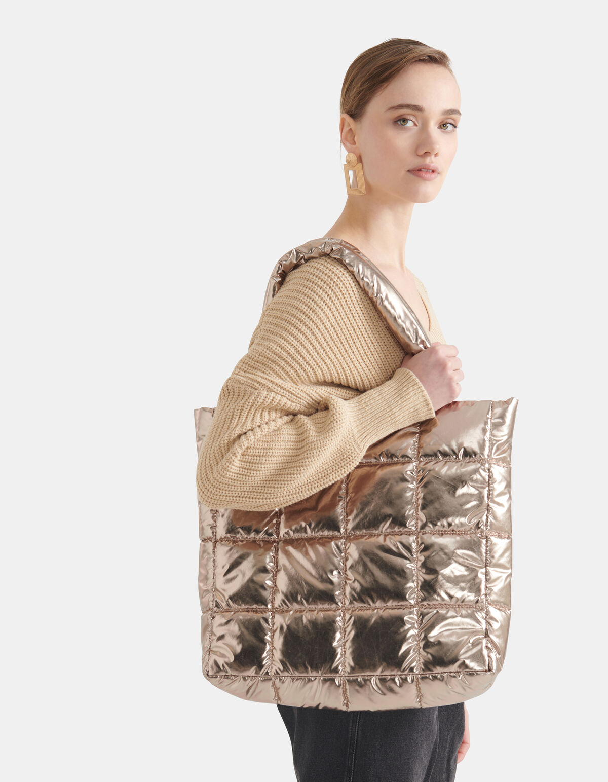 Metallischer Shopper Gold SHOEBY ACCESSOIRES