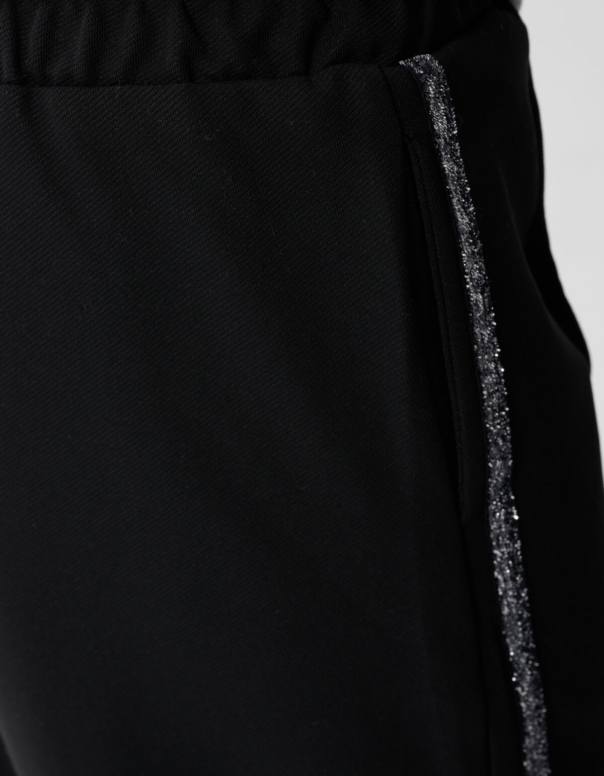 Glitzer-Hose mit weitem Bein, schwarz SHOEBY GIRLS