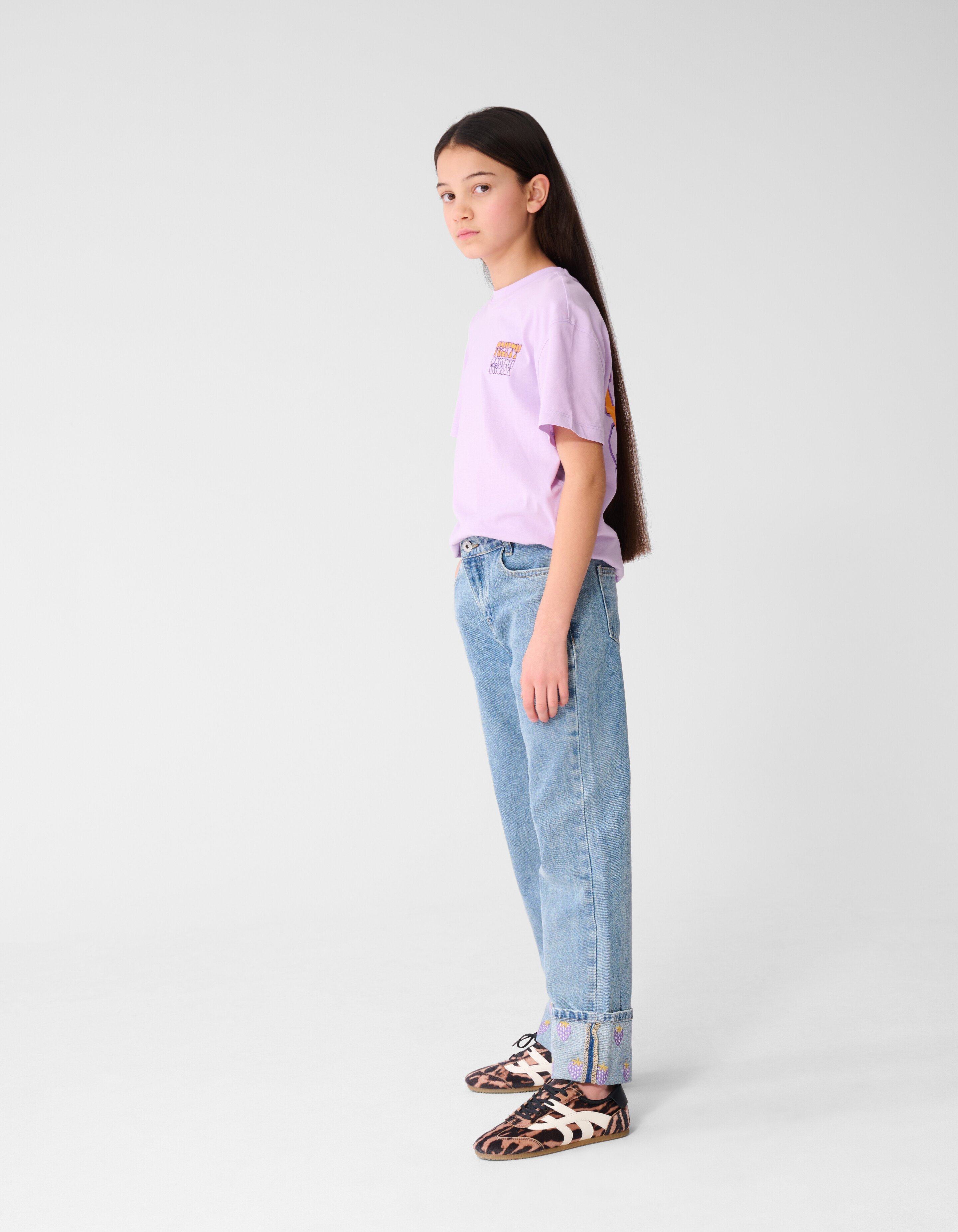 Fruity Artwork T-Shirt Helllila SHOEBY GIRLS