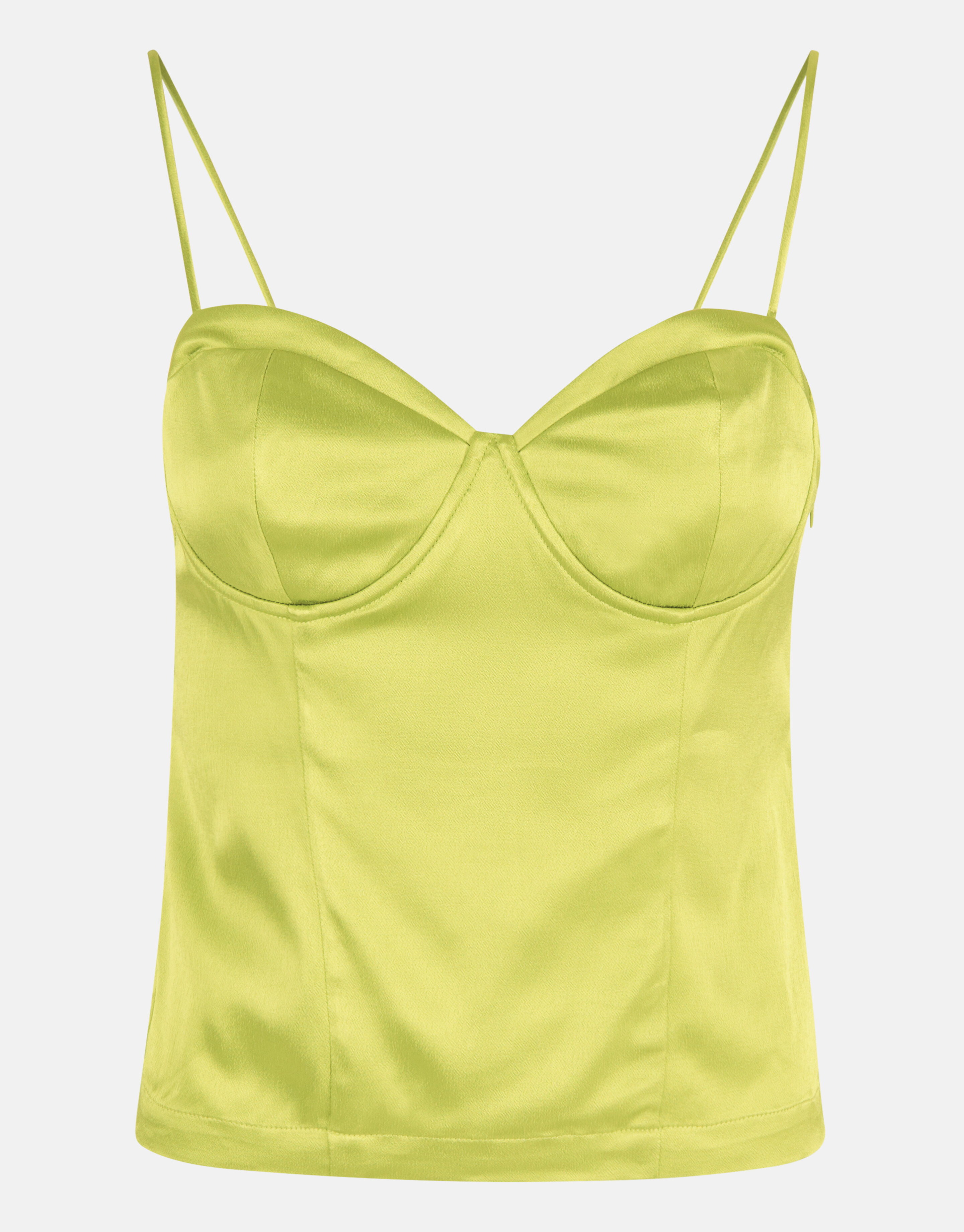 Satin-Korsett-Top Grün SHOEBY WOMEN