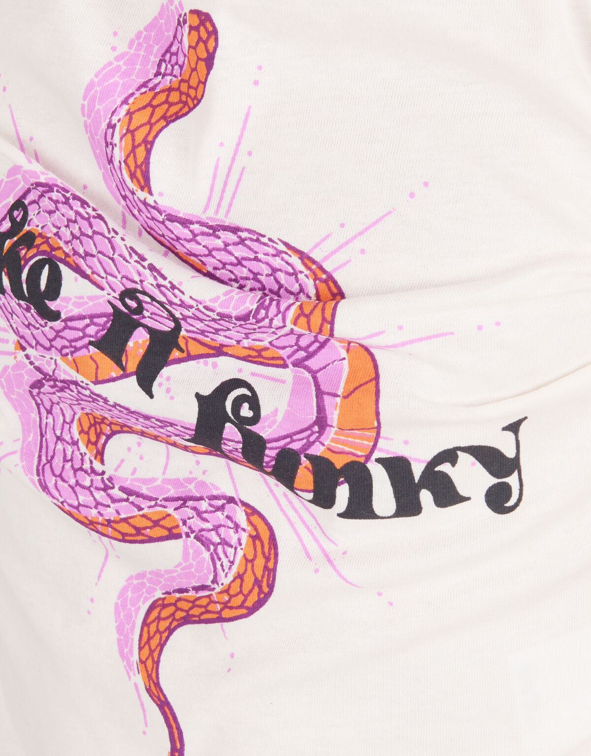 Funky Artwork T-shirt Off White SHOEBY GIRLS