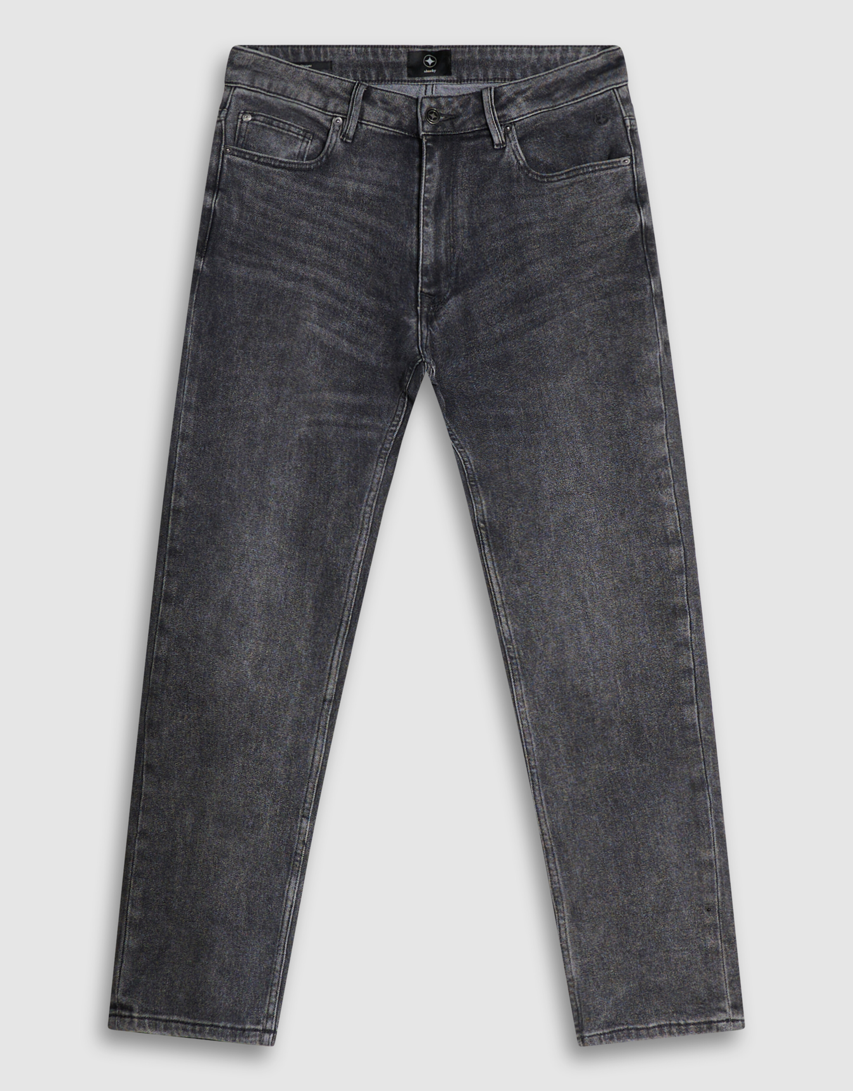 Slim Straight Fit Jeans Dunkelgrau L34 SHOEBY MEN