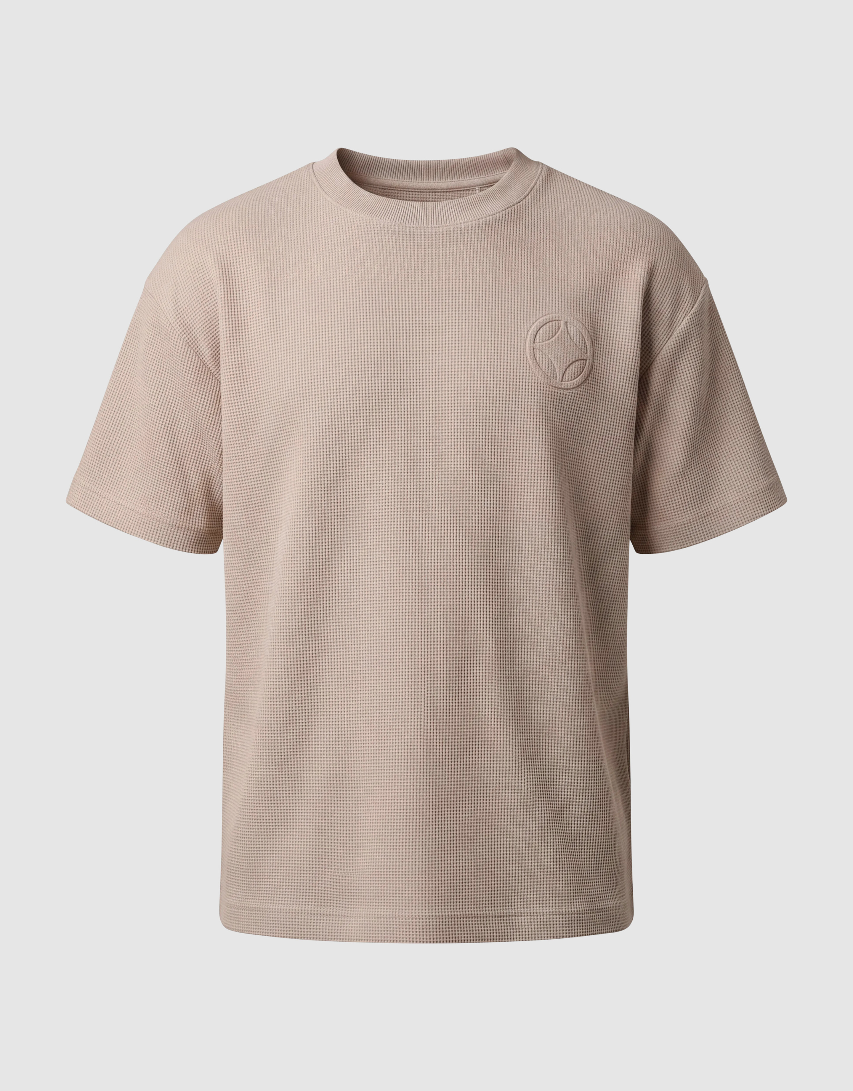 Waffel-T-Shirt Hellbraun SHOEBY MEN