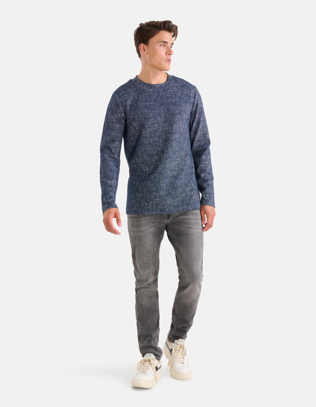 Grafik-T-Shirt Dunkelblau SHOEBY MEN