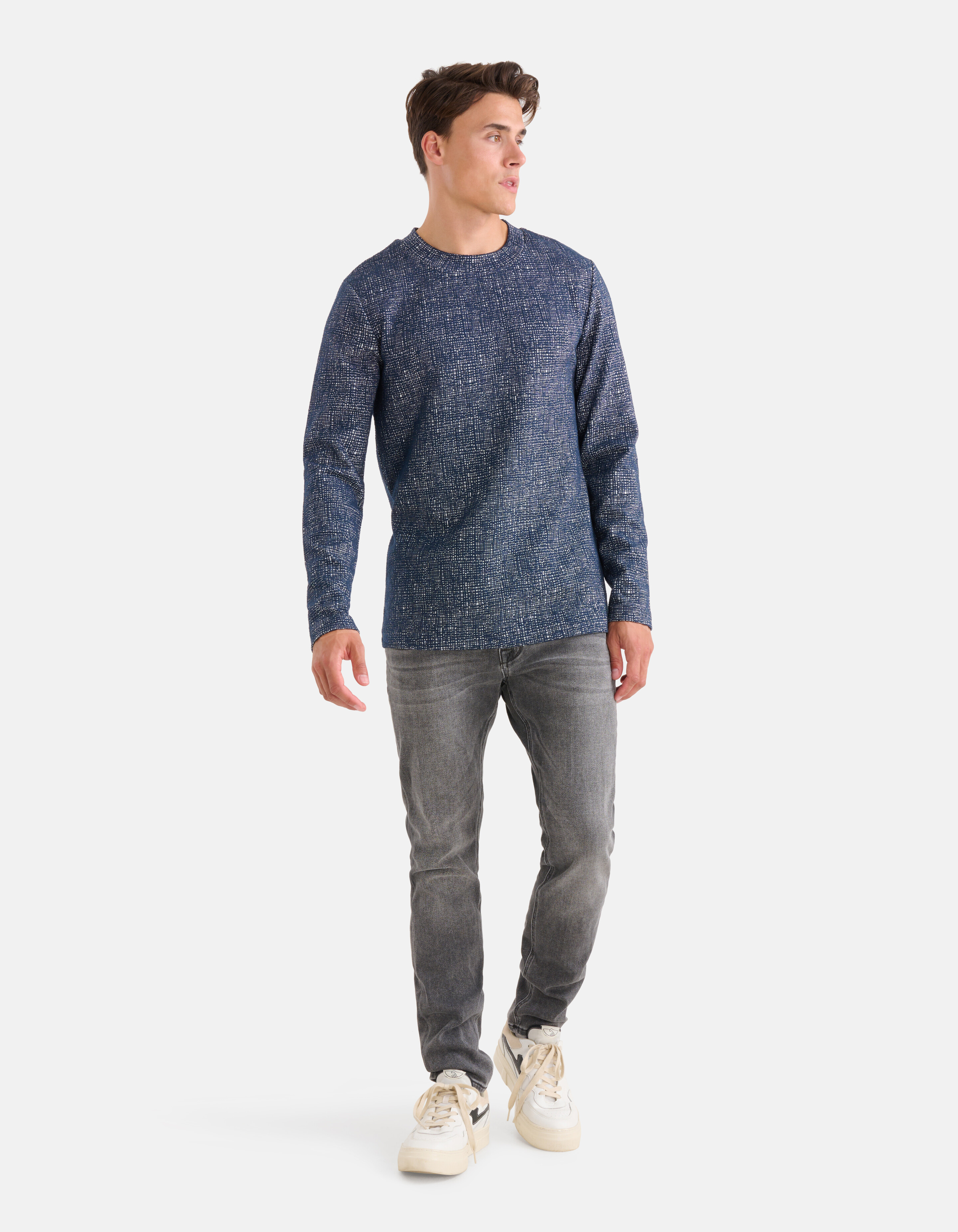 Grafik-T-Shirt Dunkelblau SHOEBY MEN