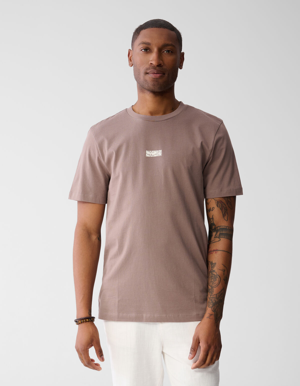 Anywhere Artwork T-shirt Hellbraun SHOEBY MEN