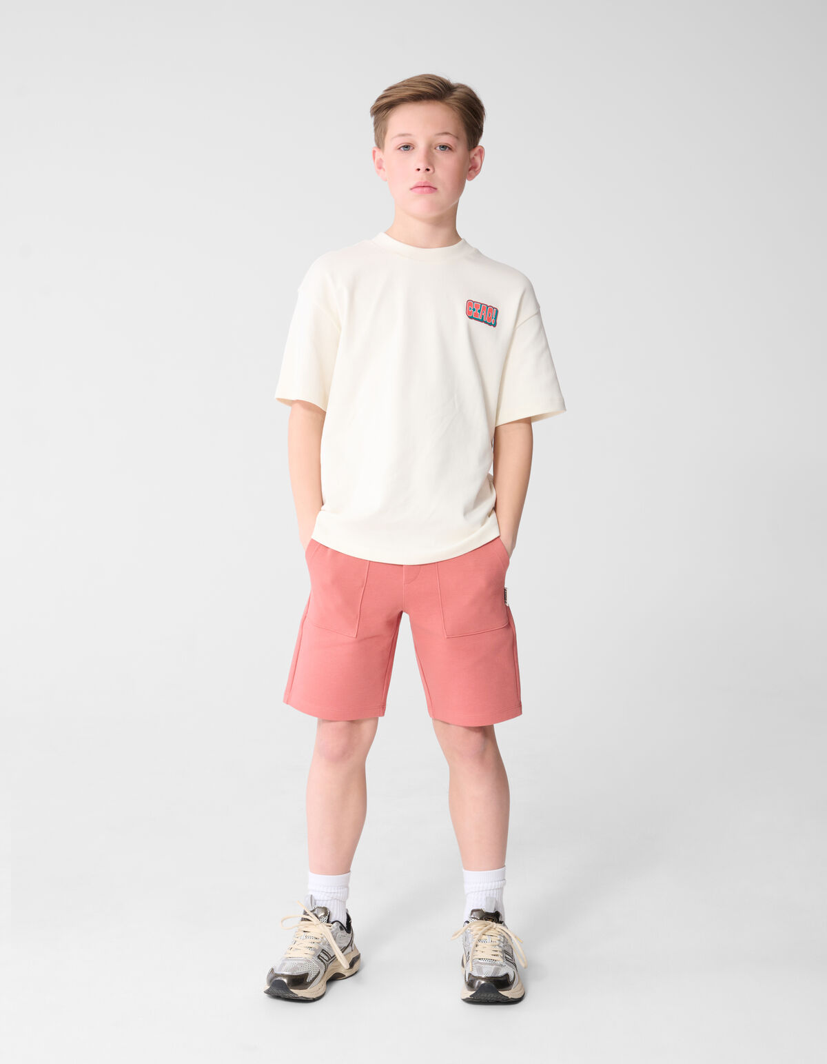 Ciao Artwork T-Shirt Gebrochen Wei&szlig; SHOEBY BOYS