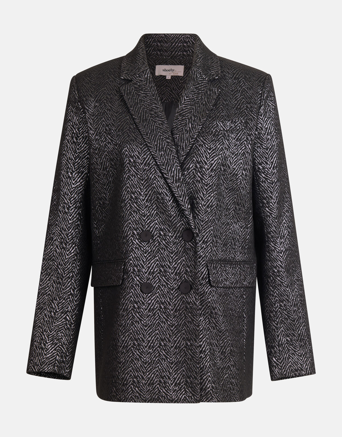 Blazer mit Zebradruck Schwarz SHOEBY WOMEN