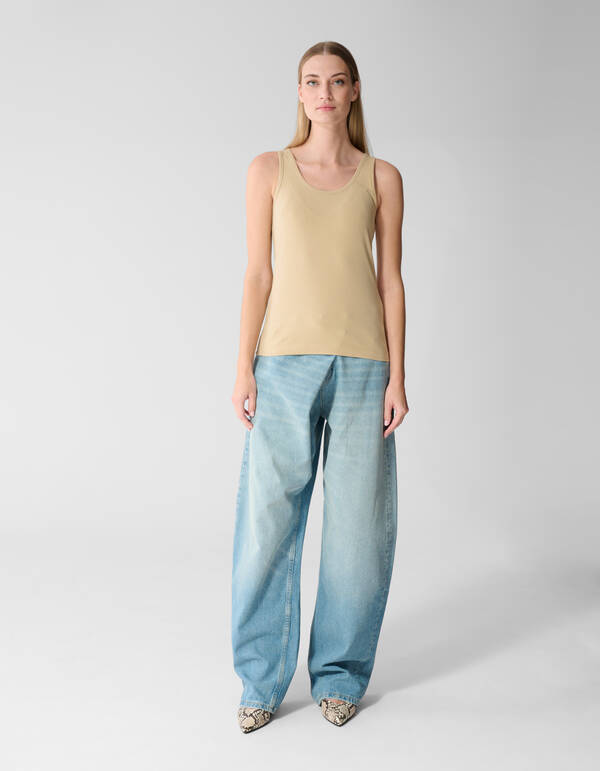 Basic Top Beige SHOEBY WOMEN