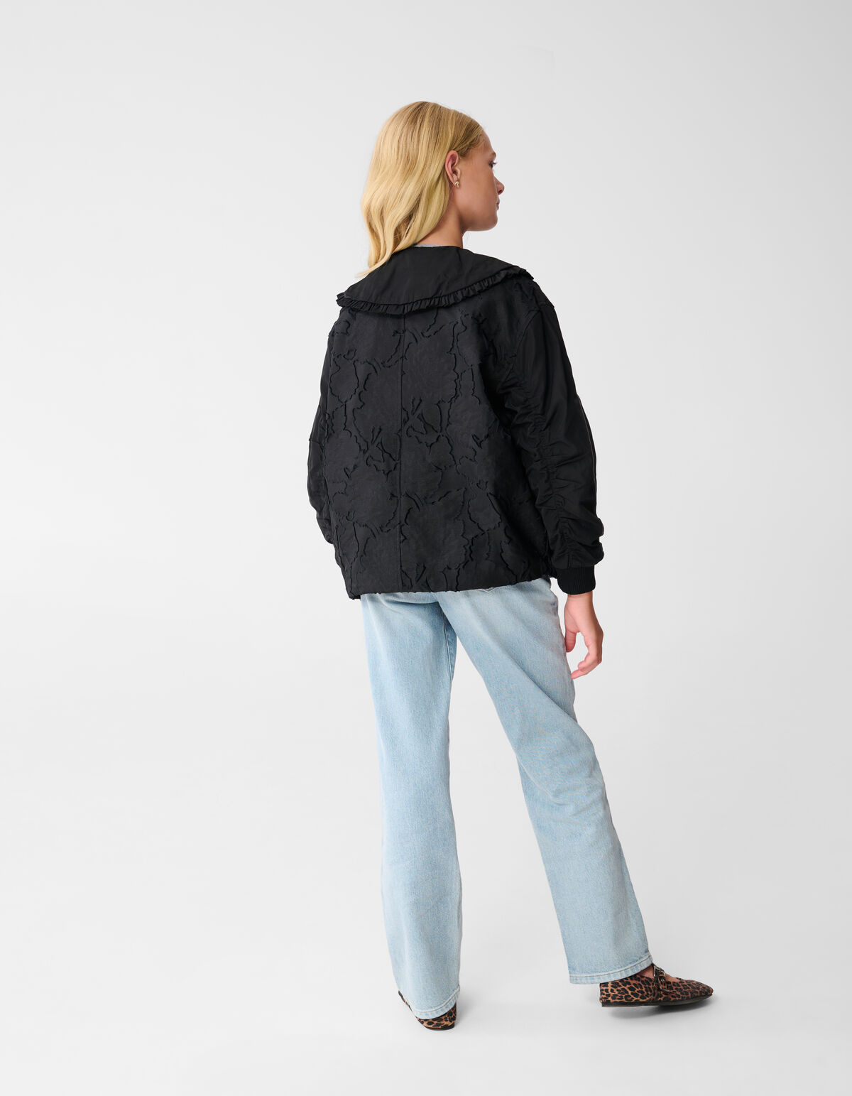 Bomberjacke mit Kragen in Schwarz SHOEBY GIRLS