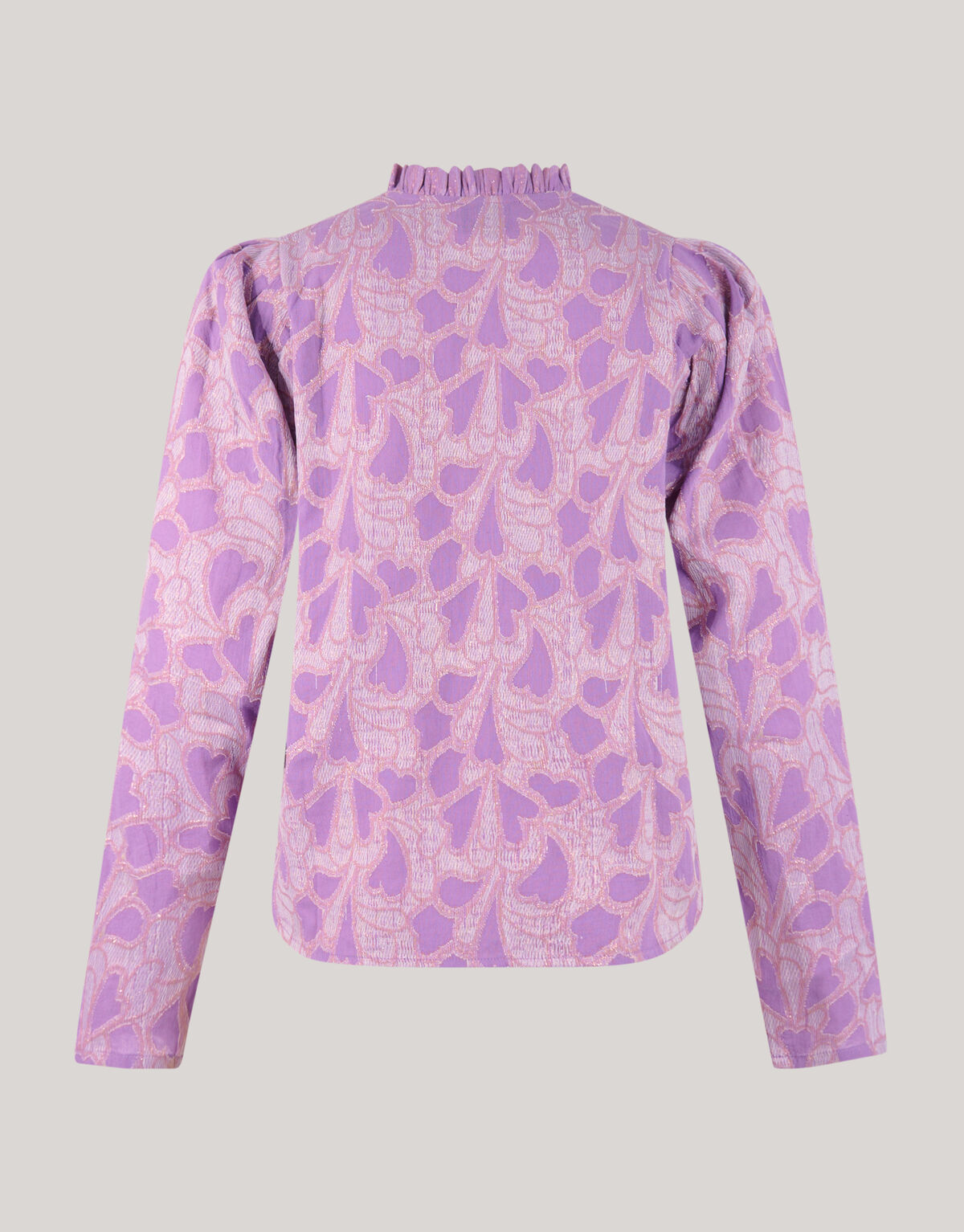 Lurex Herz Bluse Lila SHOEBY WOMEN