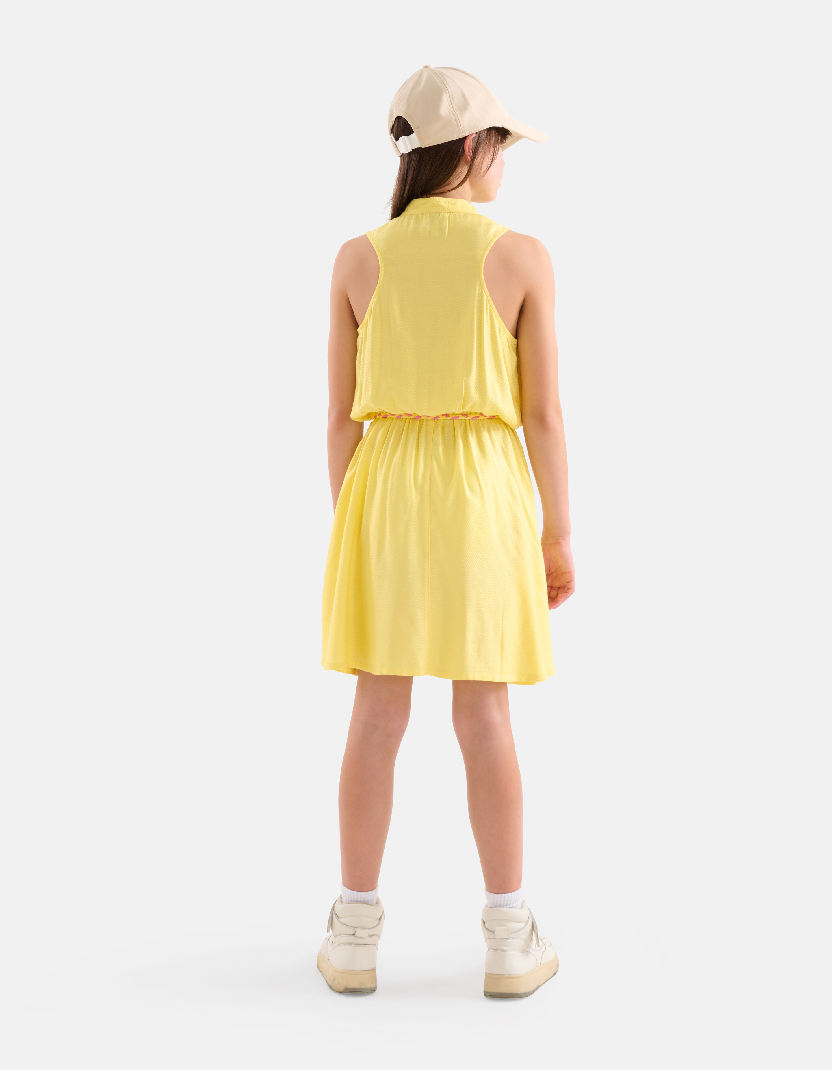 Jacquard-Kleid Gelb SHOEBY GIRLS