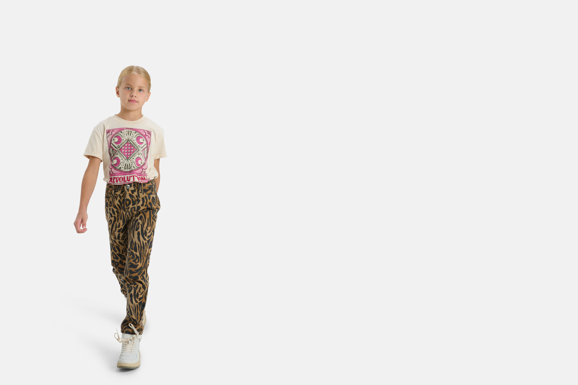 Straight Fit Jeans mit Leopardenmuster SHOEBY GIRLS